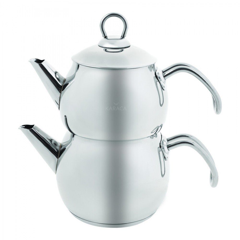 Karaca Teekanne Karaca Belinay Edelstahl-Teekannen-Set, 2.6L, Induktionsgeeignet