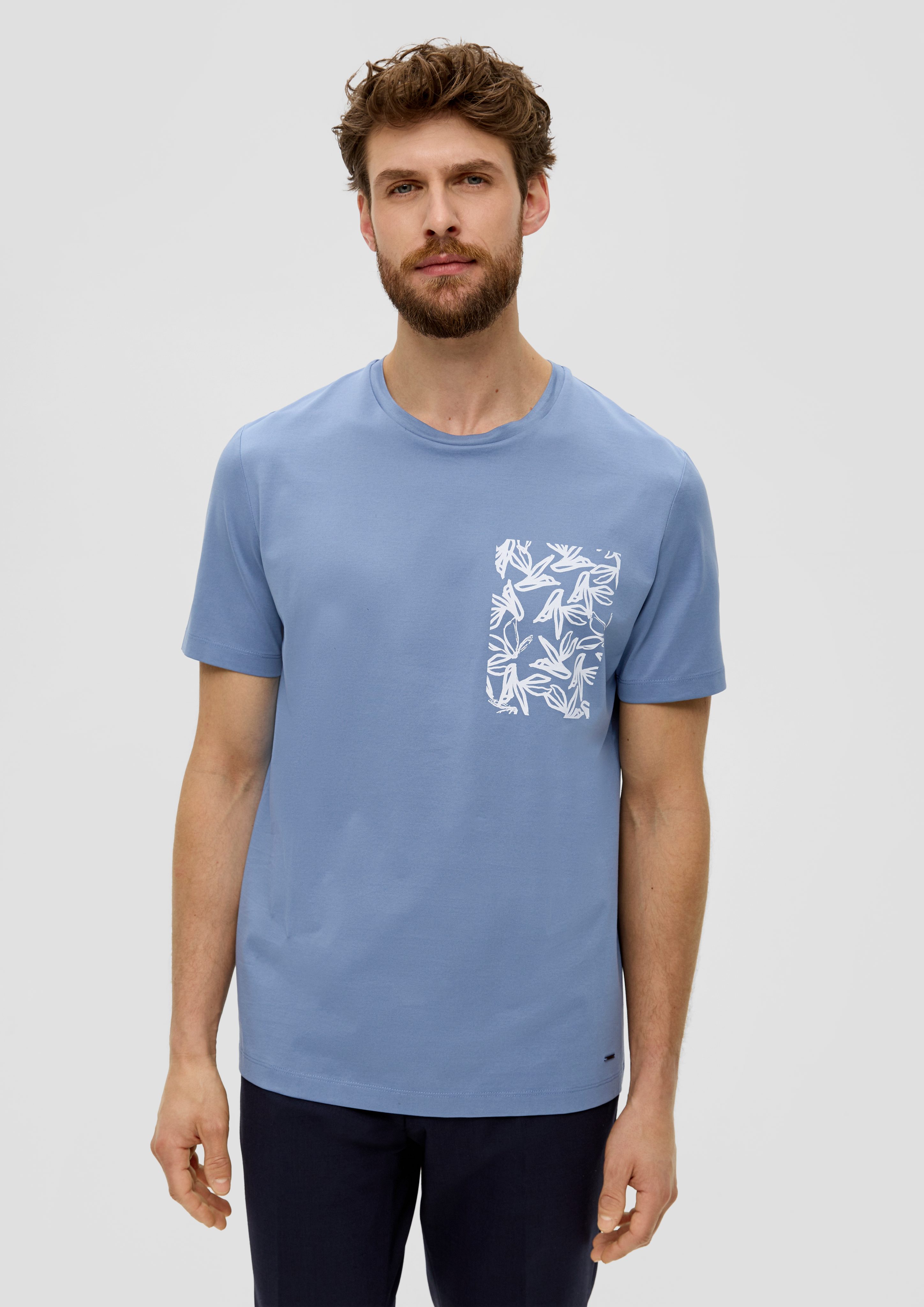 s.Oliver BLACK LABEL Kurzarmshirt T-Shirt mit günstig online kaufen