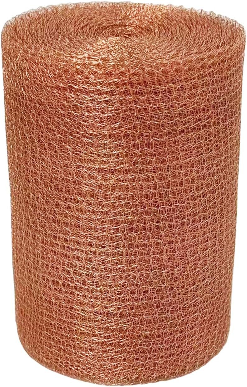 FELIXLEO Schneckenzaun Kupfernetz 12.7cm x 10m Schneckenzaun Kupfergeflecht, 1-St.
