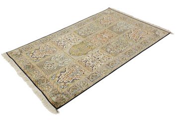 Orientteppich Orientteppich Kaschmir Seide 195x123 Handgewebter Teppich, Nain Trading, Höhe: 0.4 mm