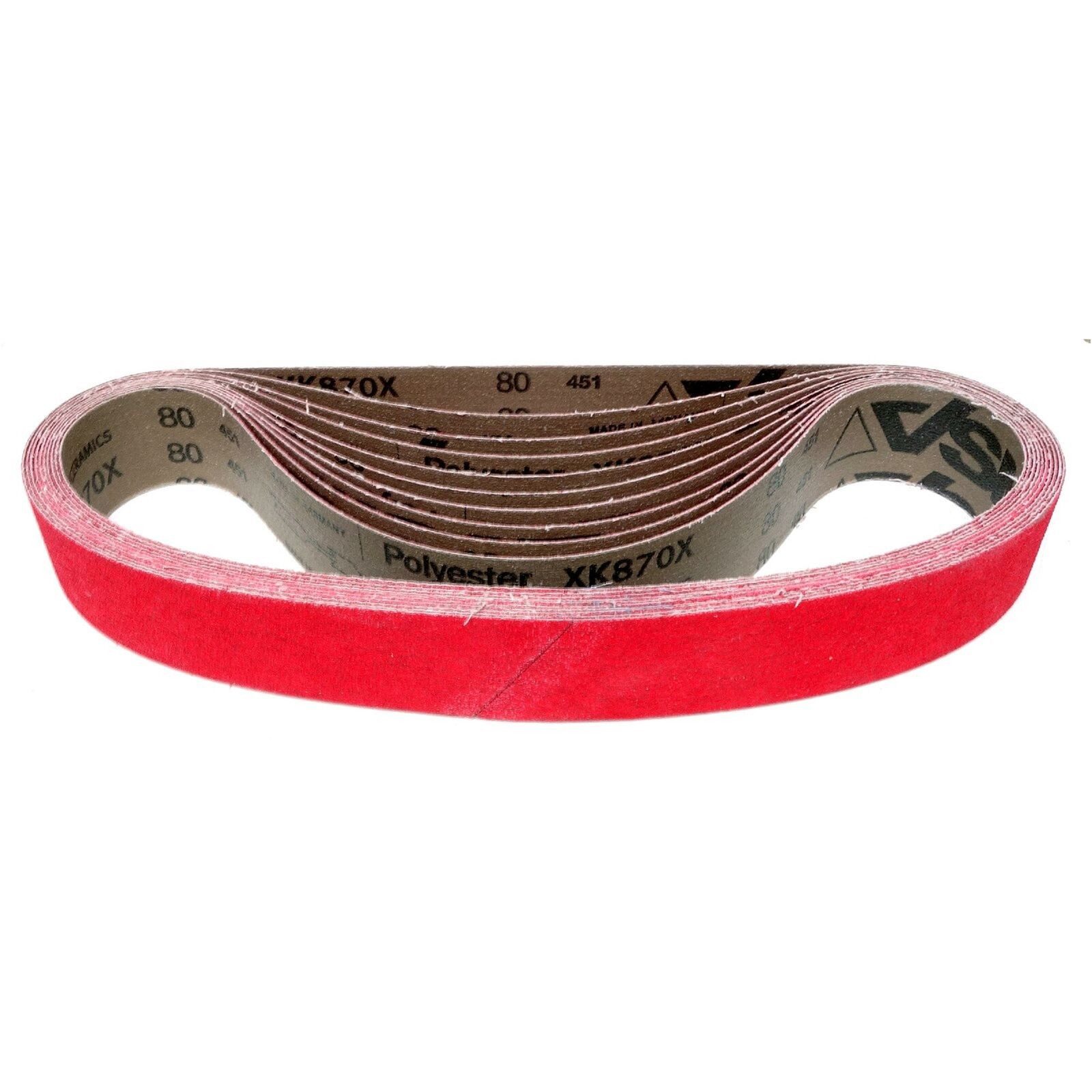 VSM Schleifpapier Schleifbänder 30x533 mm jede P120, (XK870X, 10 St)