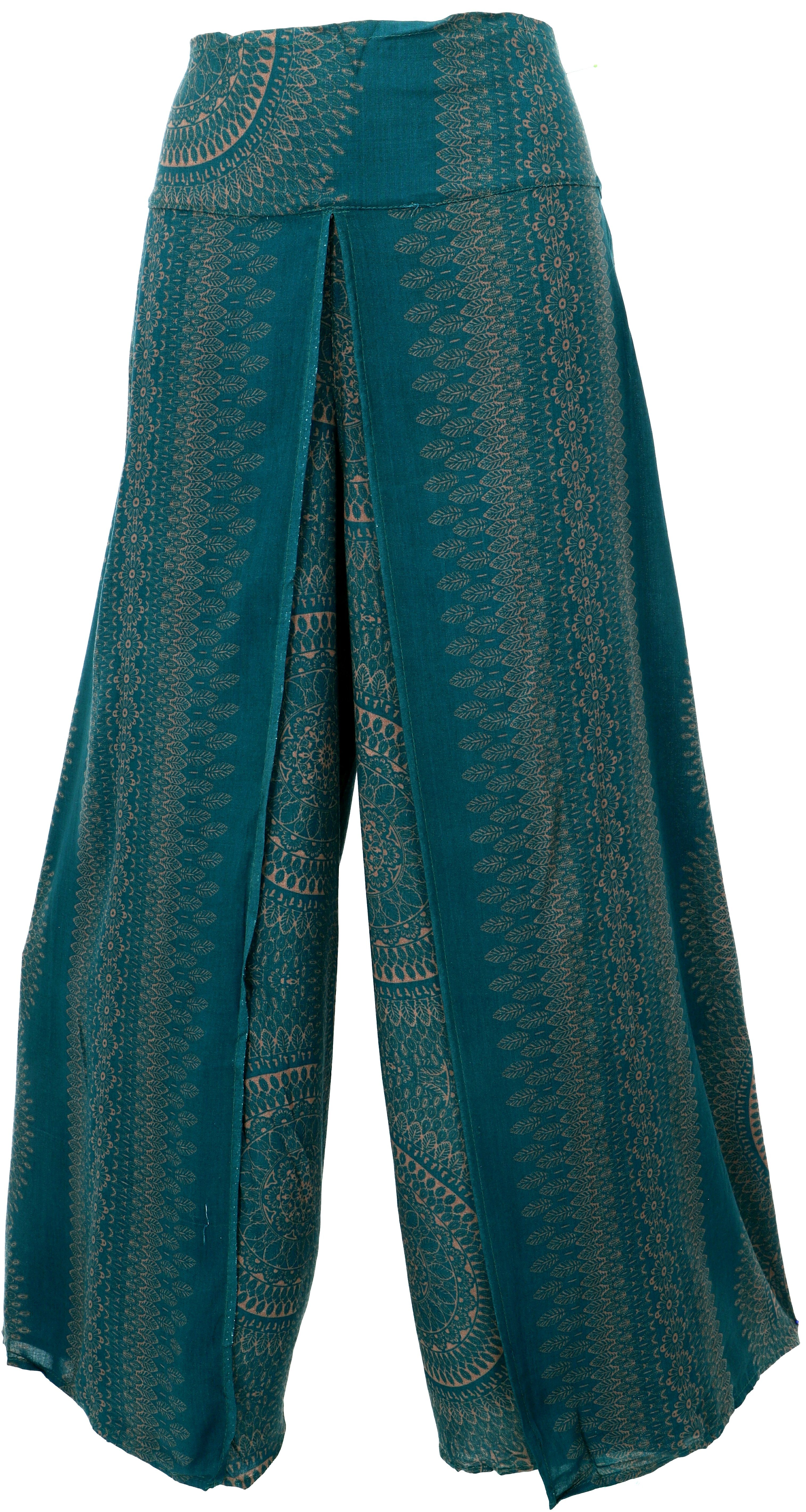 Guru-Shop Relaxhose Palazzohose, offene Boho Sommerhose, günstig online kaufen