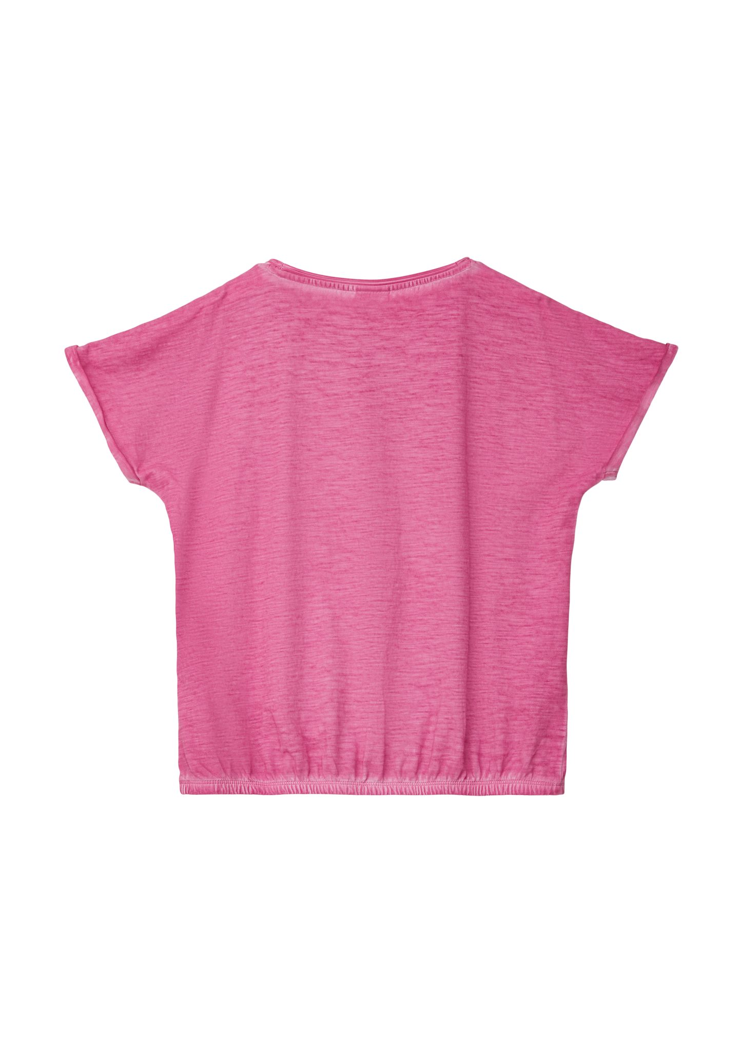 Kurzarmshirt T-Shirt s.Oliver Baumwolle aus pink