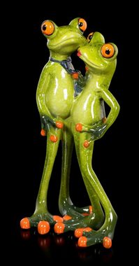 Figuren Shop GmbH Tierfigur Lustige Frosch Figuren Arm in Arm - Tier Deko