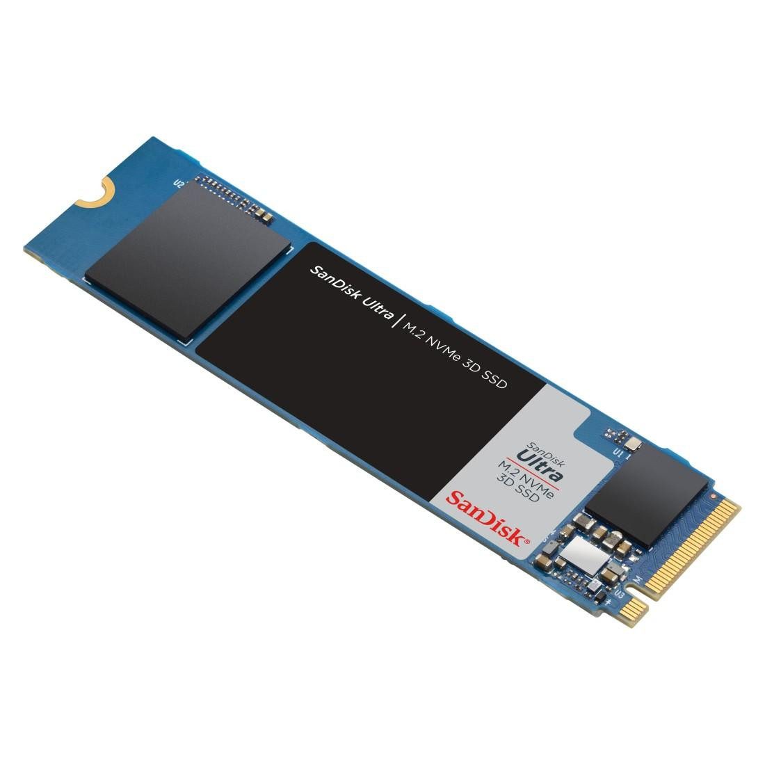 Sandisk SSD Ultra M.2 NVMe SSD-Festplatte (1000 GB) 3500 MB/S Lesegeschwindigkeit, 2300 MB/S Schreibgeschwindigkeit