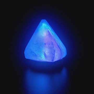 Heimtex Salzkristall-Tischlampe Himalaya USB Farbwechsellampe - Pyramide