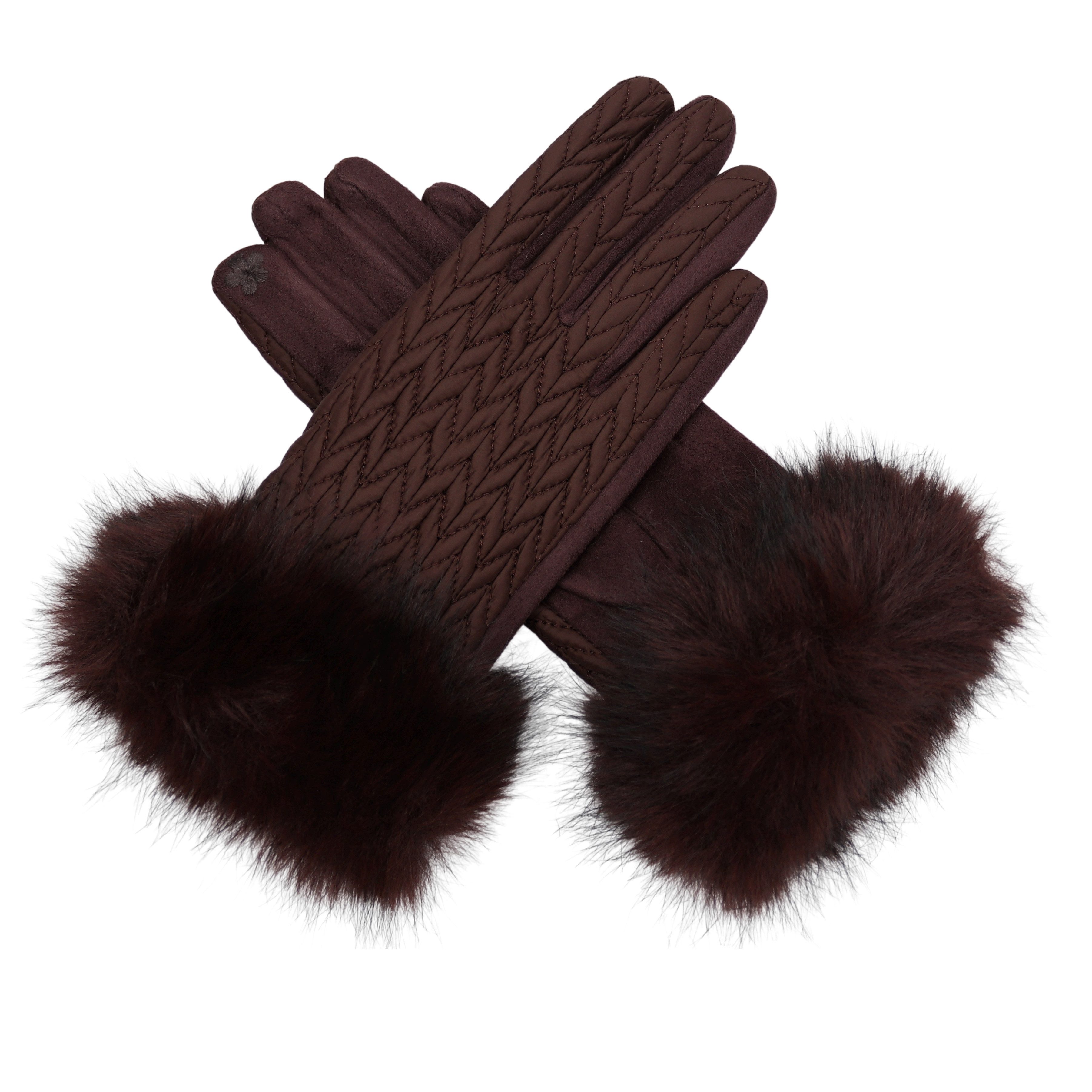 MIRROSI Fleecehandschuhe Stepp Handschuhe gefüttert Warm OneSize warm ideal günstig online kaufen