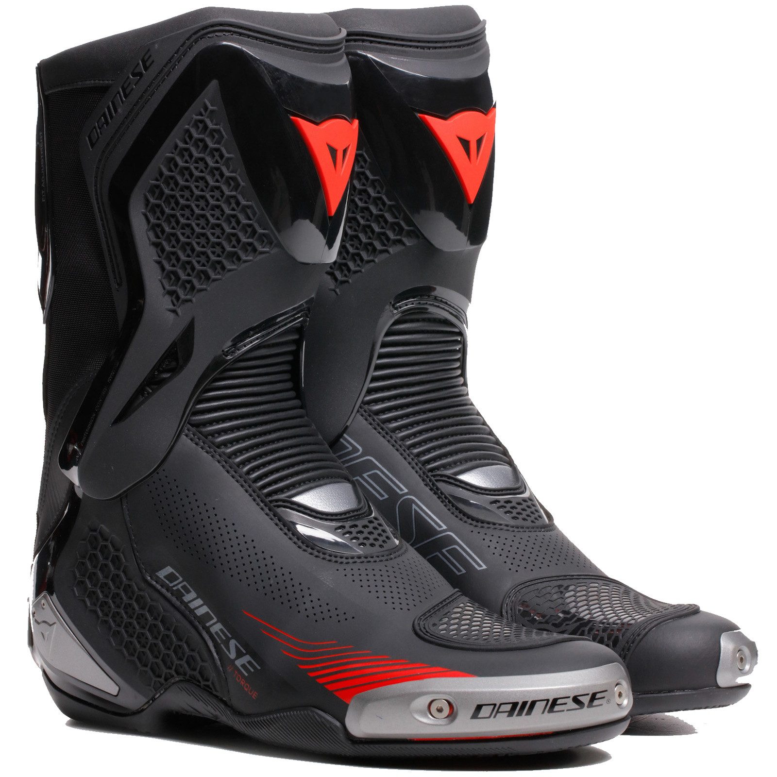 Dainese Dainese Torque 4 Air Сапоги Schwarz / Lava-Rot Сапоги (Packung, Antistatische und Öl- und Benzinfeste Sohle)