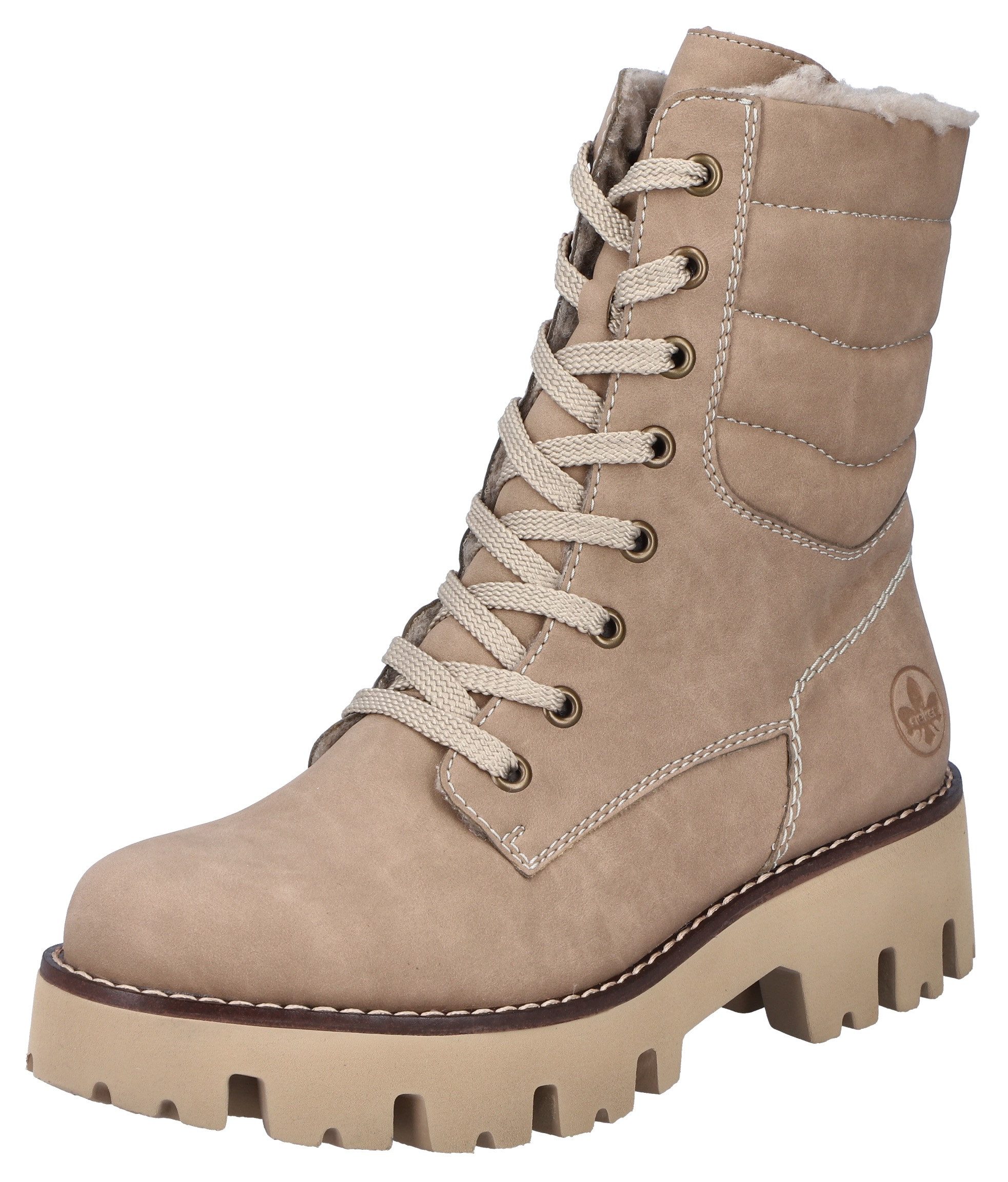 Rieker Winterstiefelette, Winterboots, Schnürboots, Profilsohle, mit günstig online kaufen