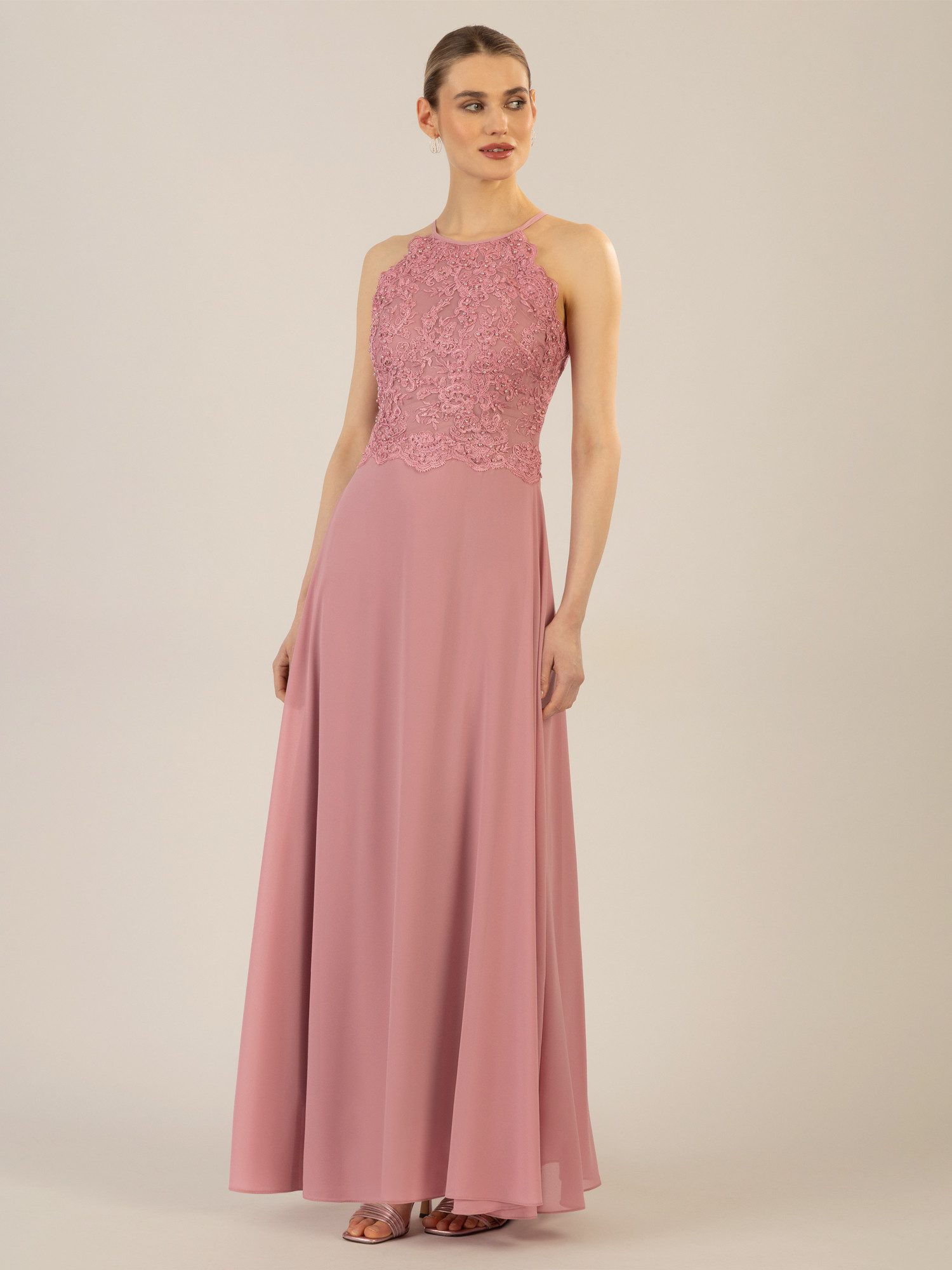 Apart Abendkleid aus besticktem Mesh mit günstig online kaufen
