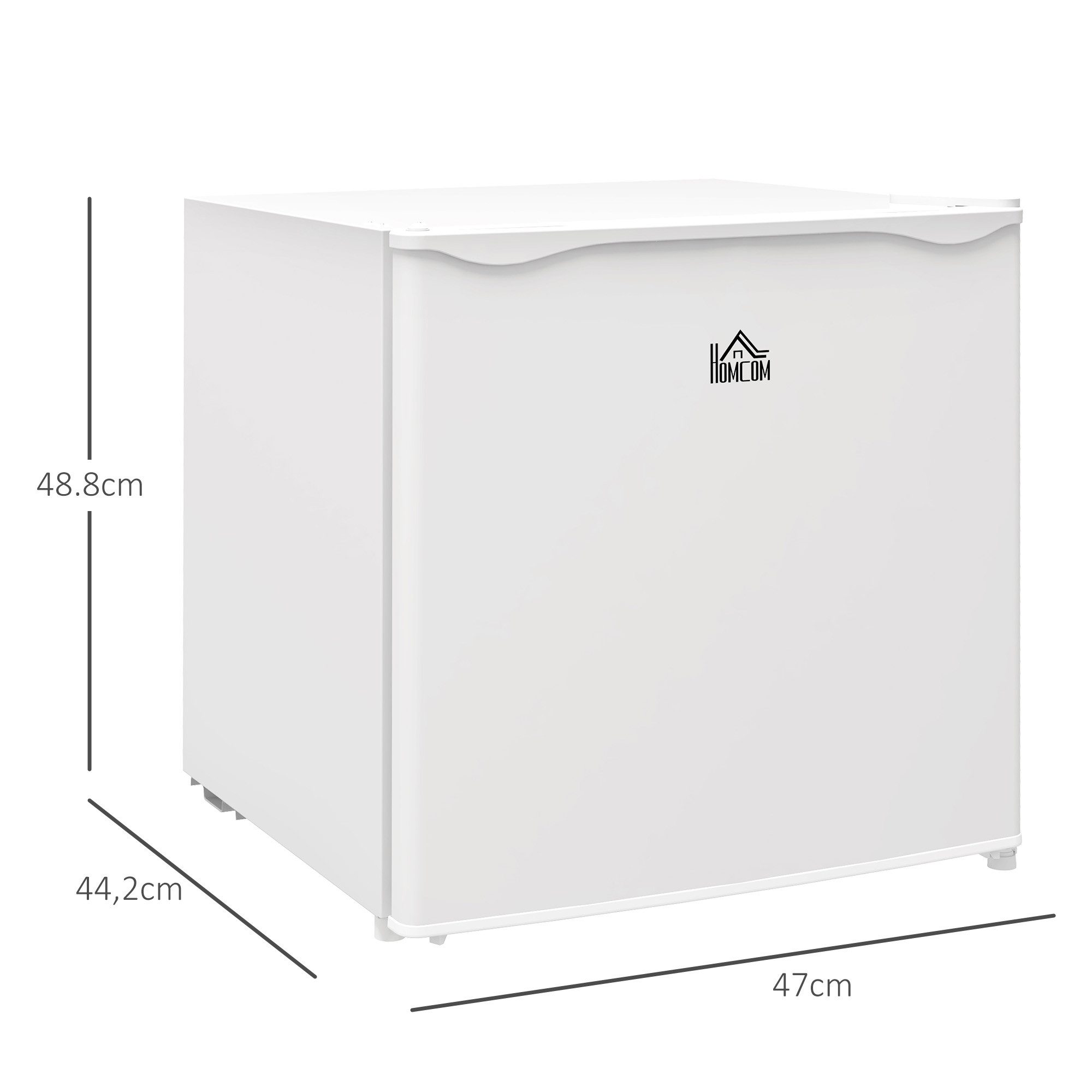 HOMCOM Gefrierschrank Gefriertruhe 800-127V91WT, 48,8 cm hoch, 47 cm breit, -14 bis -24℃ 5-stufige Temperaturregelung