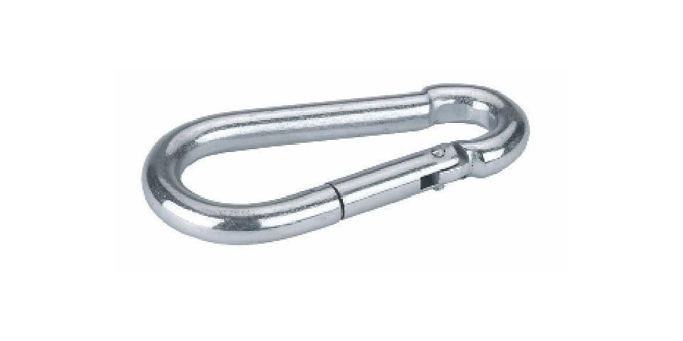 Karabiner Kerbl Karabinerhaken 8 mm 6 Stück, verzinkt