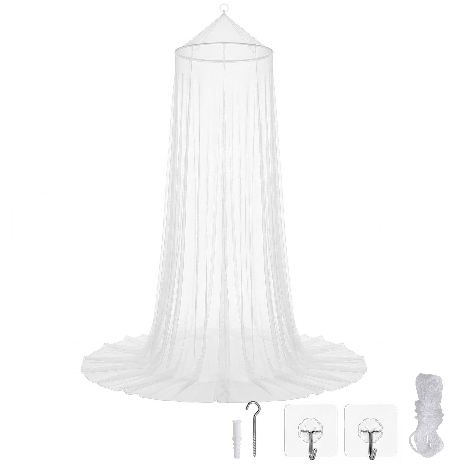 Sekey Moskitonetz Moskitonetz Bett Insektenschutz für Einzel- und Doppelbett Fliegennetz, 60x220x850cm Einzel Baldachin für Schlafzimmer, Reise und Kinderzimmer