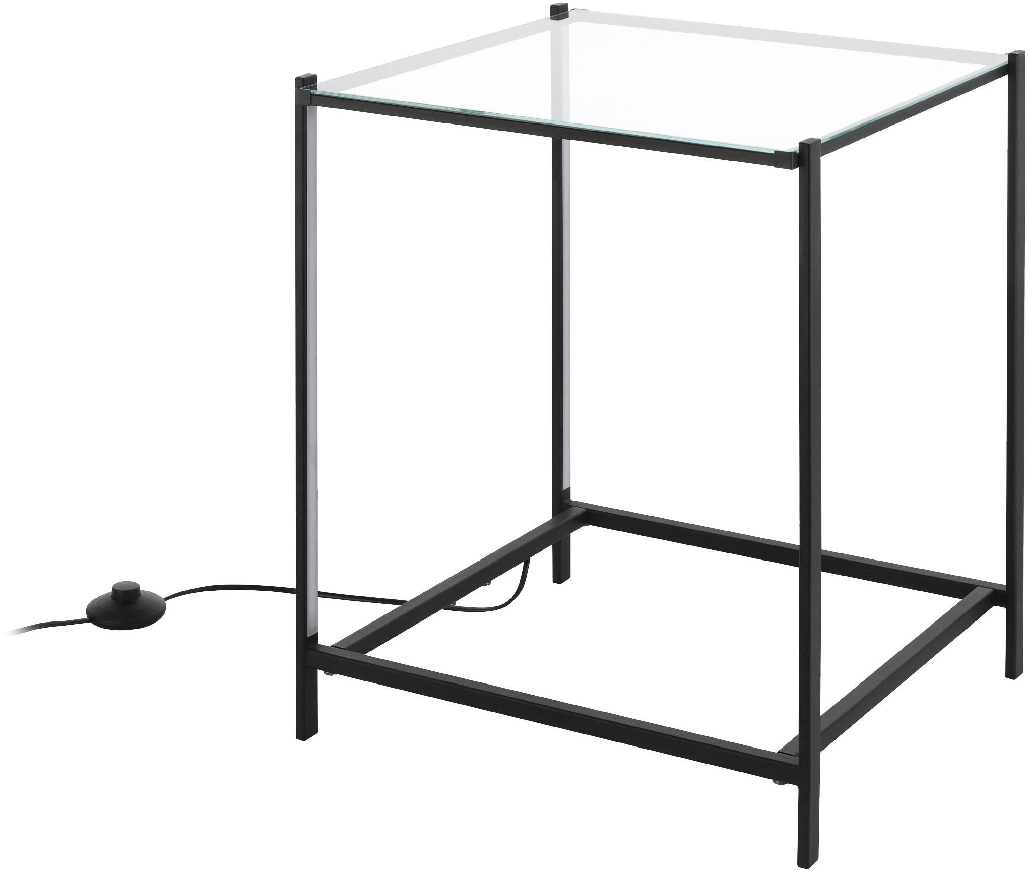 EGLO Tischleuchte NARANJO, - Stahl in Warmweiß Tischleuchte integriert, - schwarz aus Warmweiß, LED fest 4,1W