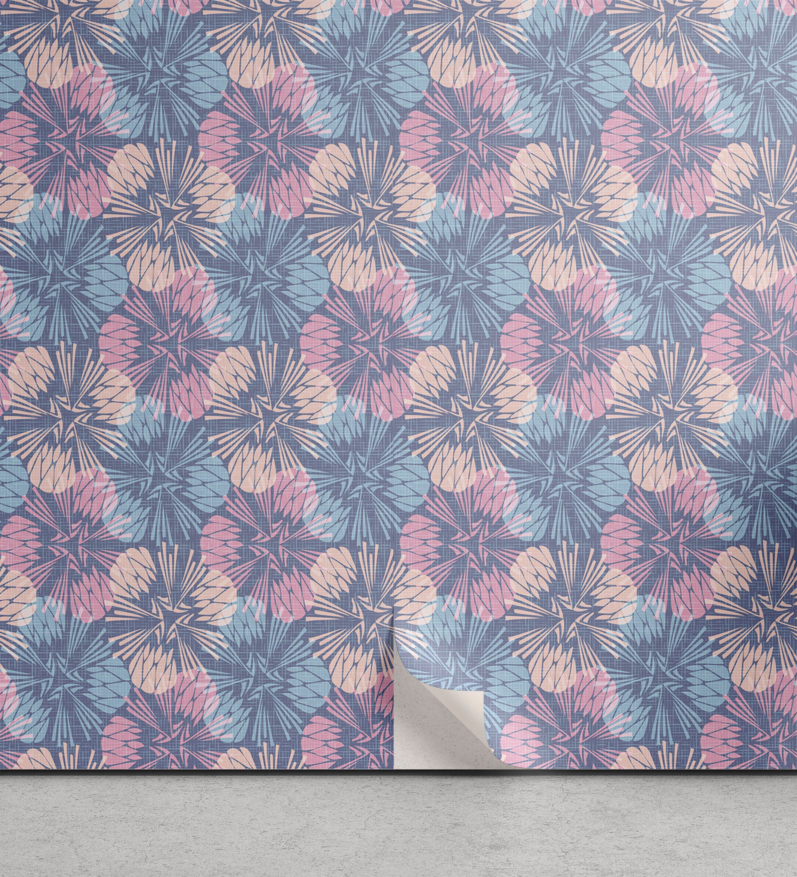 Abakuhaus Vinyltapete selbstklebendes Wohnzimmer Küchenakzent, Blume Abstrakte Bunte Dandelion