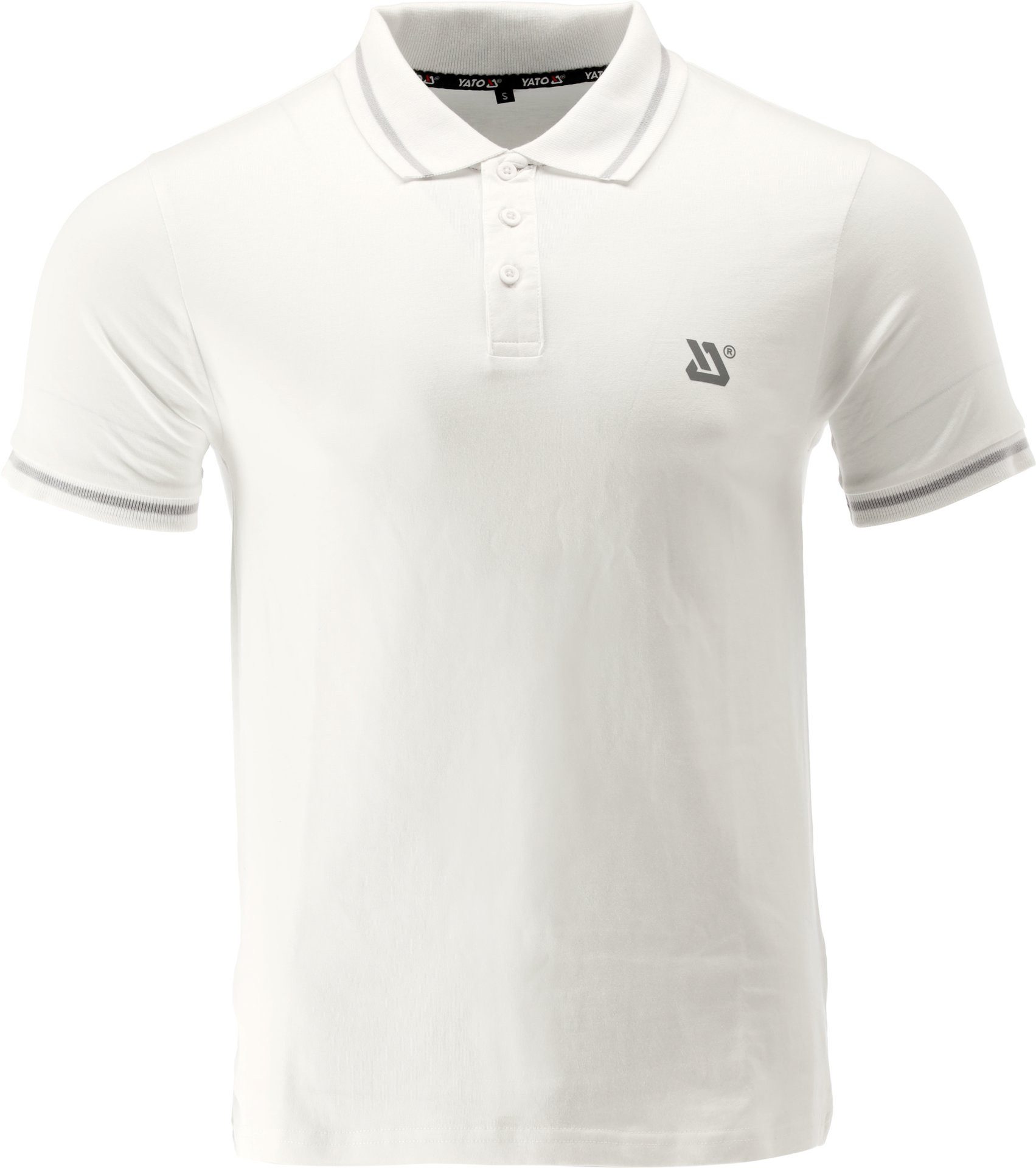 T-Shirt Poloshirt 100% Baumwolle 200g/m² Gr. S weiß