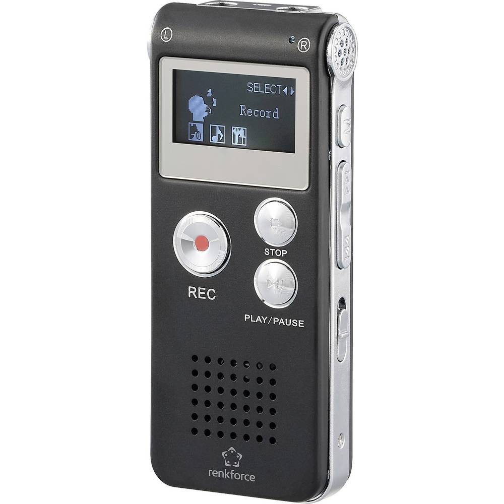 Renkforce RF-DVR-L169 Digitales Diktiergerät Aufzeichnungsdauer (max) 25 h Digitales Diktiergerät