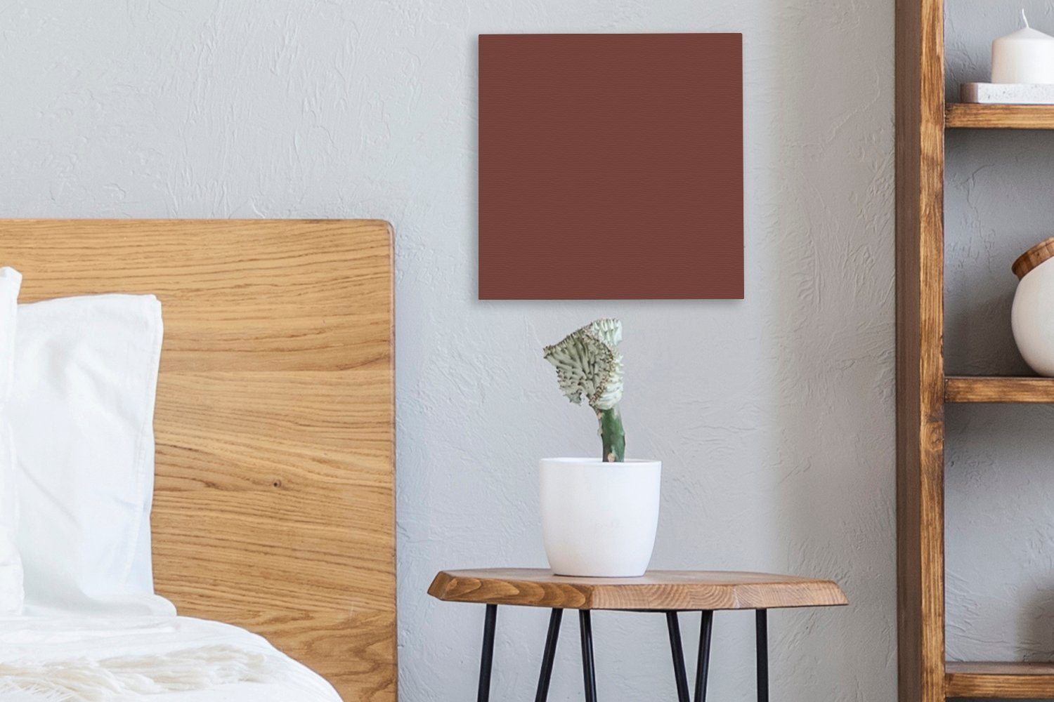 OneMillionCanvasses® Leinwandbild Bilder für bunt Wohnzimmer (1 Innenbereich, St), Leinwand Schlafzimmer Rot - - Palette