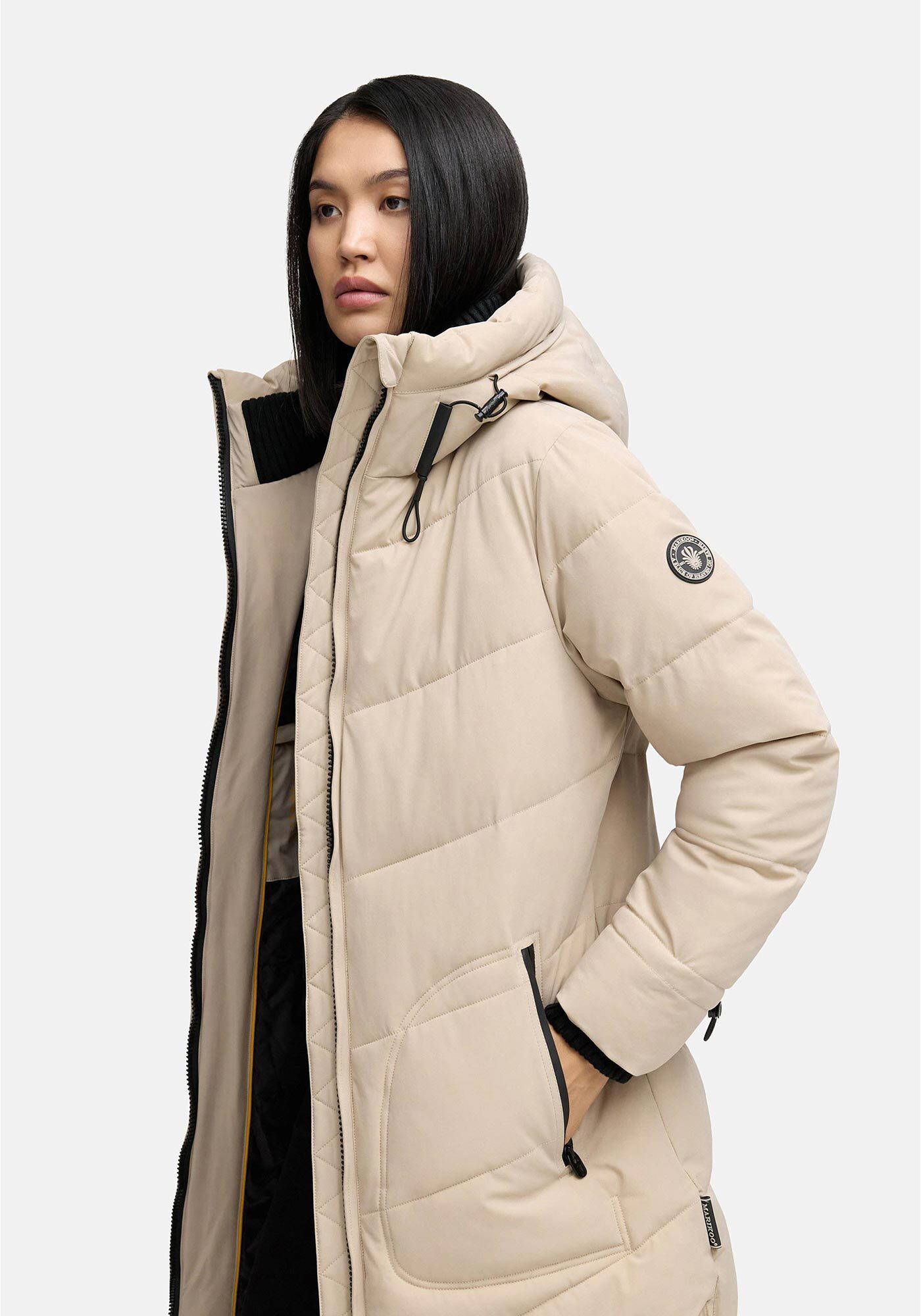 Marikoo Winterjacke Benikoo langer Winter Mantel gesteppt – Bild 2 von 5