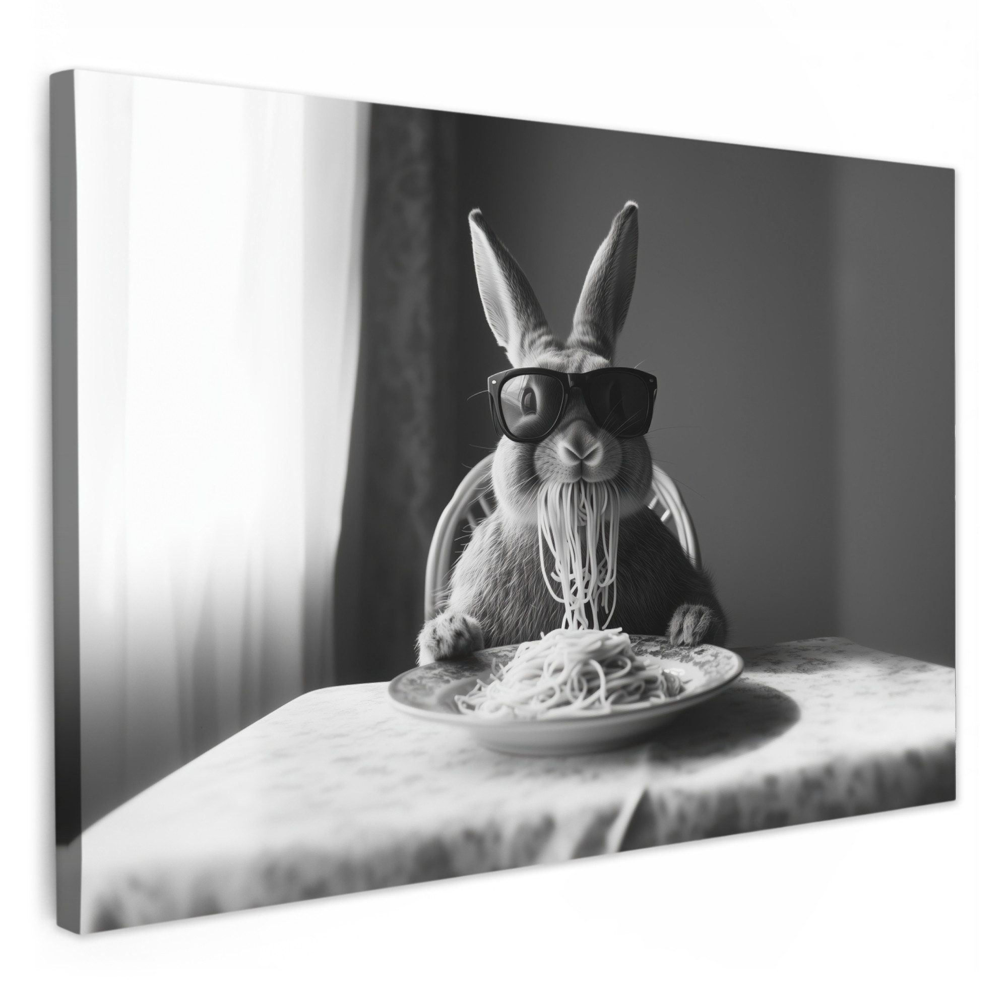 OneMillionCanvasses® Leinwandbild Kaninchen - Hase - günstig online kaufen