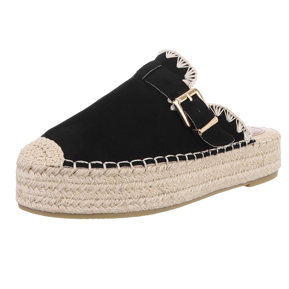 Ital-Design Damen Mules Freizeit Plateausandaletten (88930260) Flach Pantol günstig online kaufen
