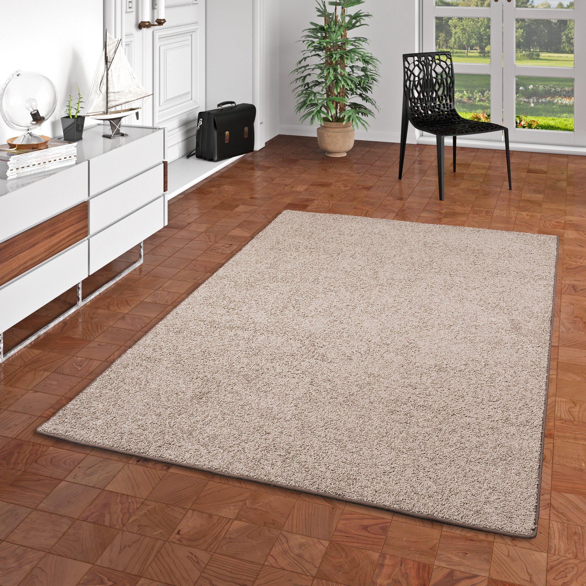 Snapstyle Veloursteppich Hochflor Velours Teppich Mona, günstig online kaufen