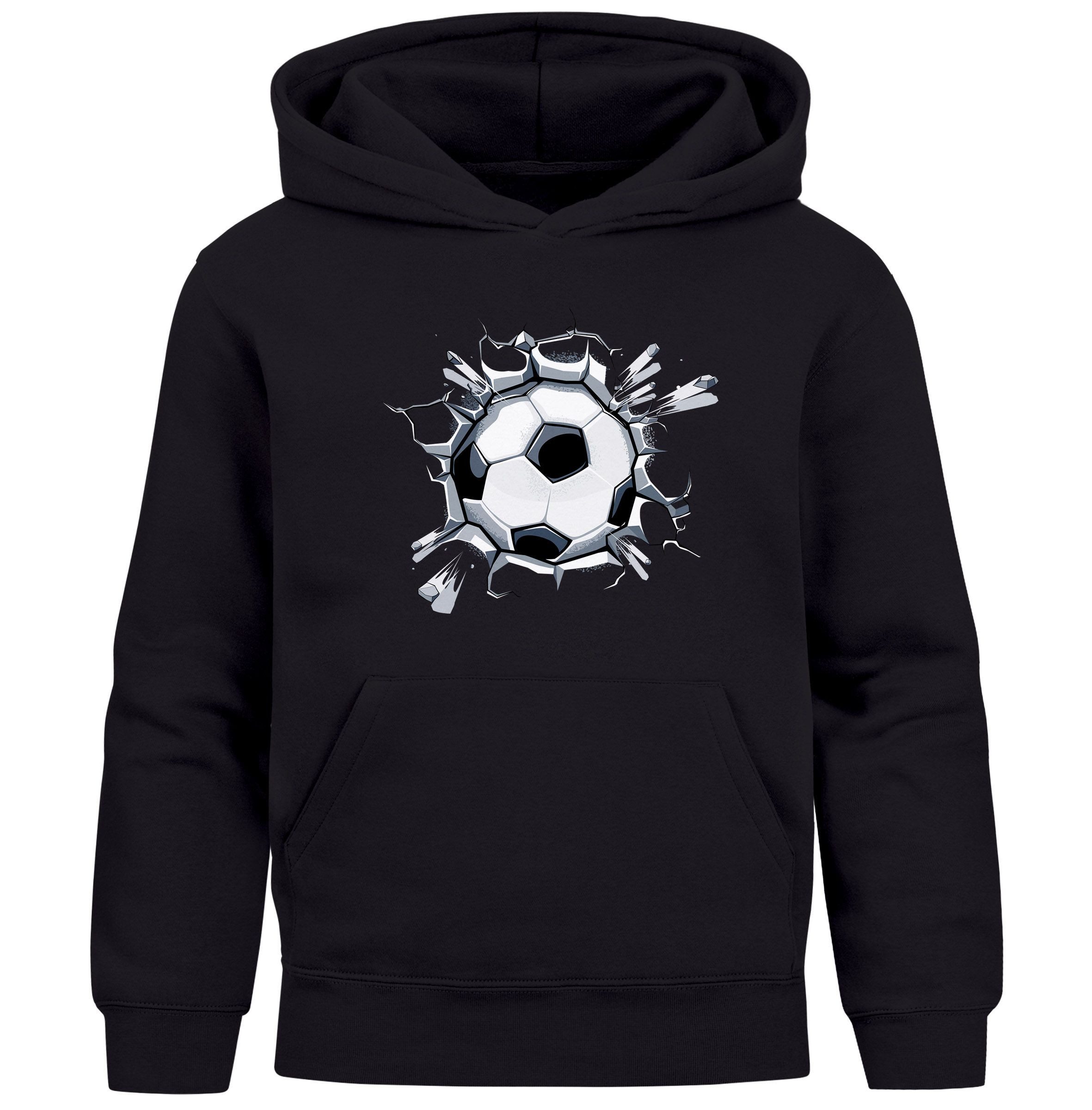 MoonWorks Hoodie Kinder Hoodie Jungen Fußball Sport Kapuzenpulli Geschenke Junge
