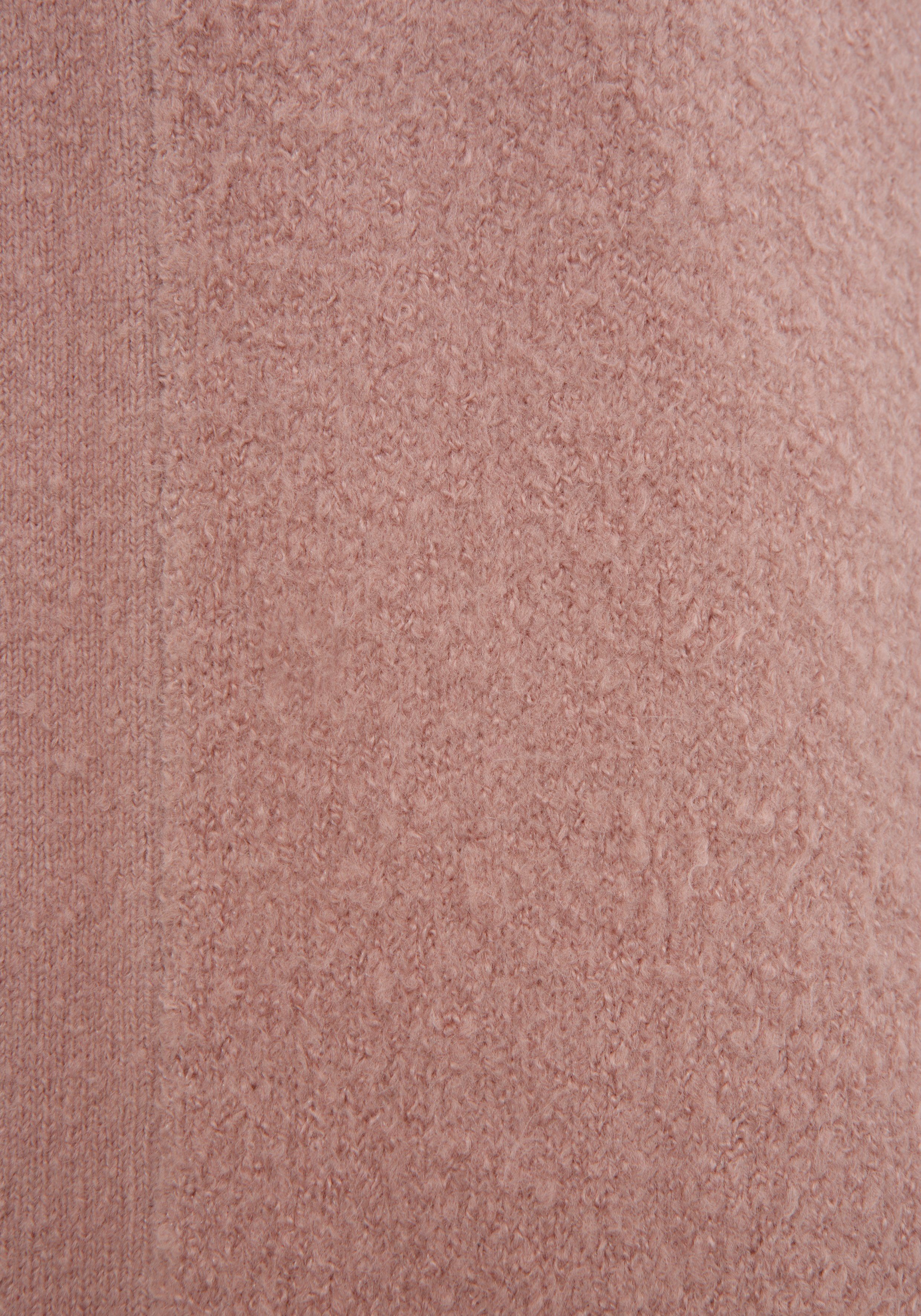 Longstrickjacke Strickqualität aus rosa-melange kuscheliger Scott Laura