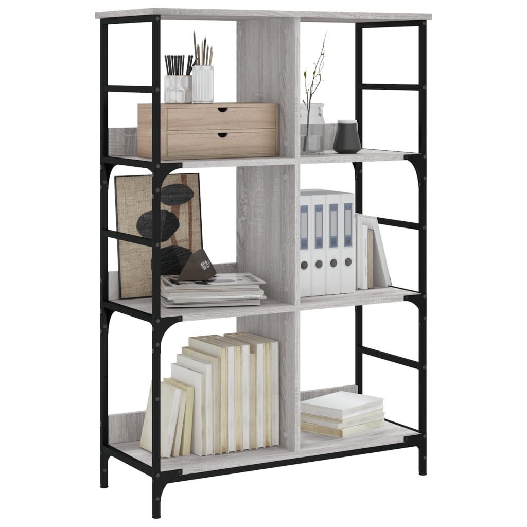 vidaXL Bücherregal Bücherregal Grau Sonoma 78,5x33x117,5 günstig online kaufen