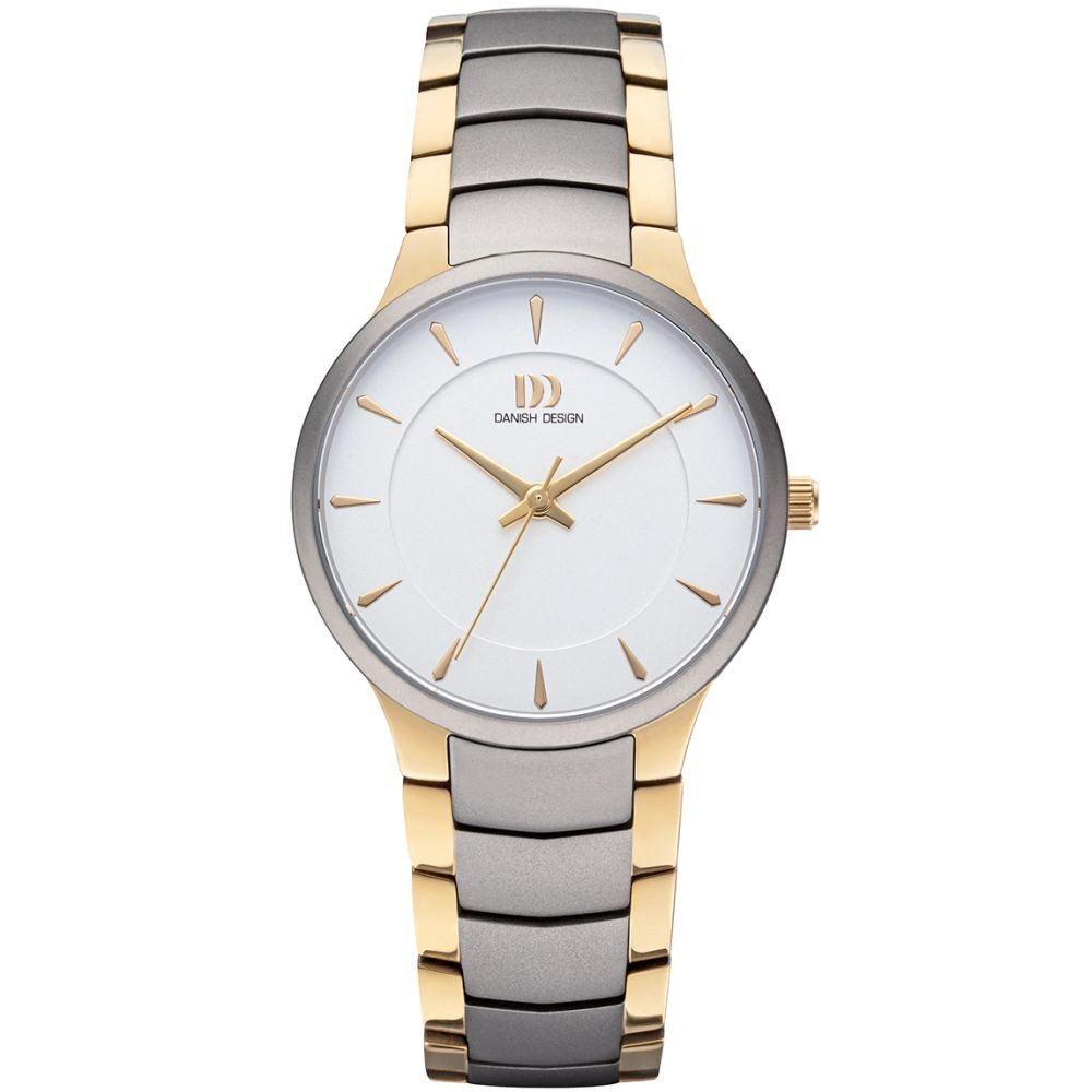 Danish Design Titanuhr DANISH DESIGN Damen Armbanduhr BOGÖ IV65Q1275 bicolor D.32mm Titanband