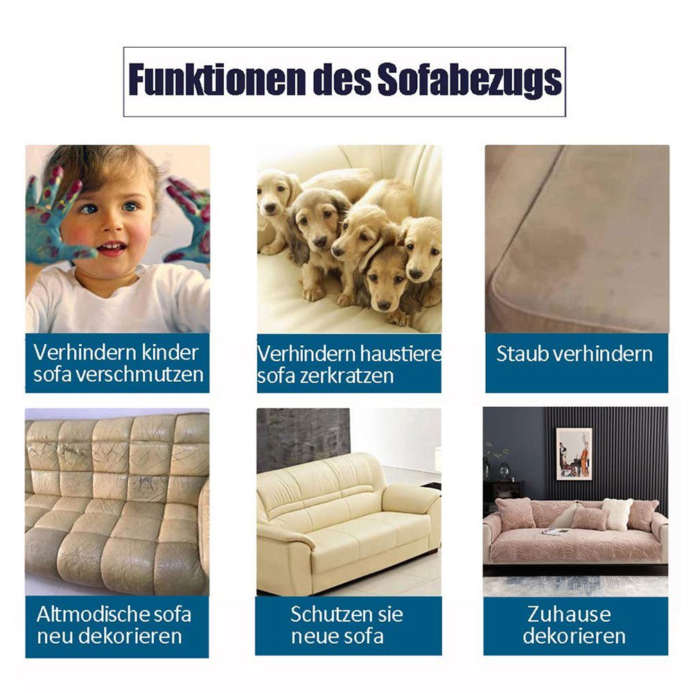Sofa Sofahusse, Hellbraun(70*180cm) Super Sofahusse Weicher Überwurfdecke, Warmer Juoungle