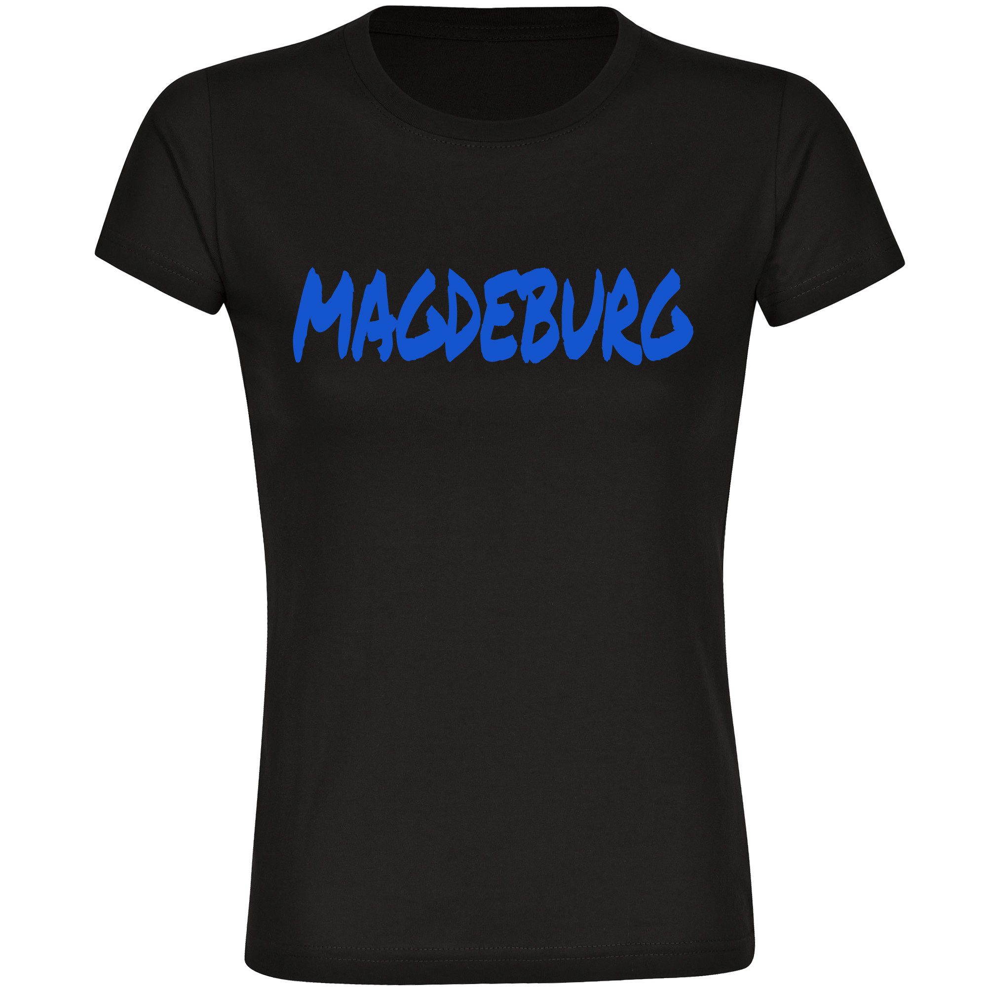 multifanshop T-Shirt Damen Magdeburg - Textmarker - Frauen