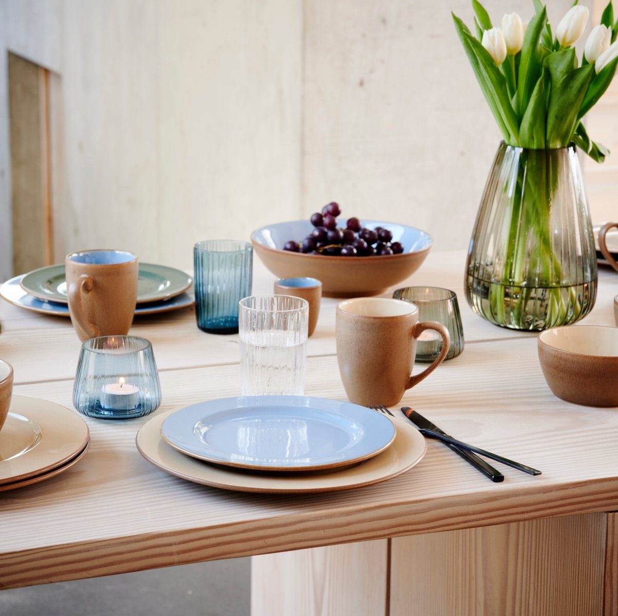 Bitz Servierplatte Servierplatte Wood/Sand 38 x 14 cm, Steinzeug, (Platten), Servierplatte rechteckig Wood 38 x 14 cm Wood/Sand