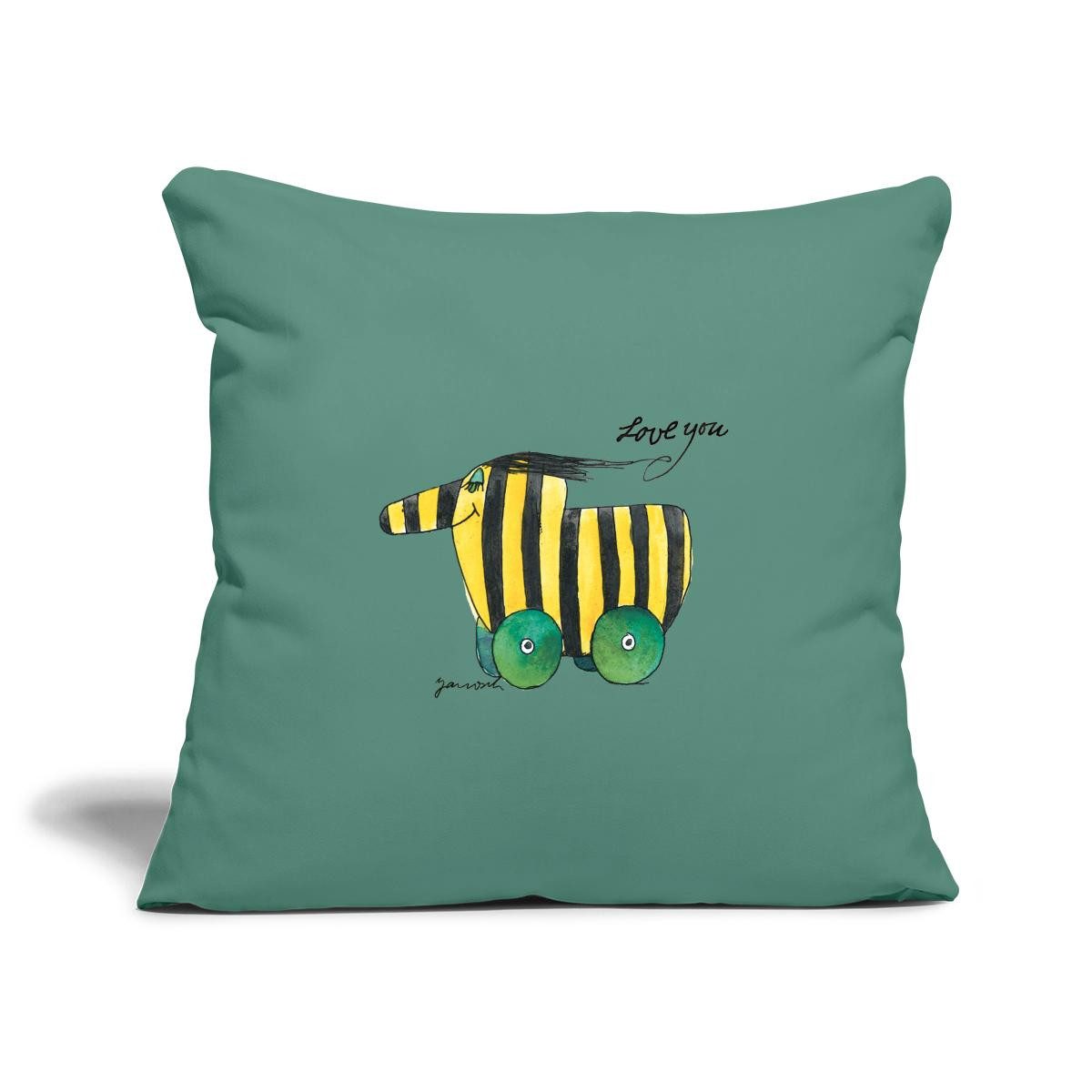 Spreadshirt Kissenbezug Janosch Tigerente Love You Kissenbezug 45x45 cm