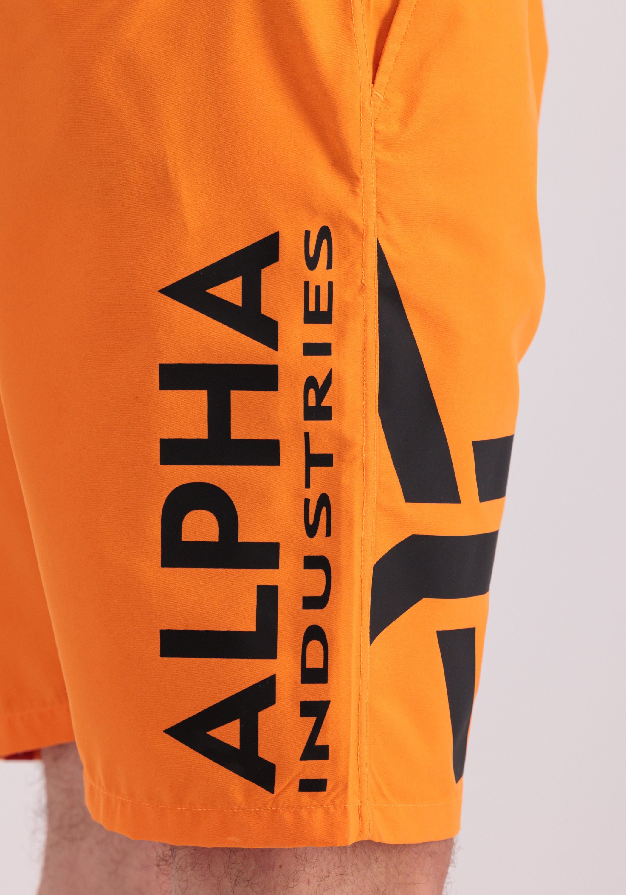 alpha Alpha Board Shorts orange Industries Alpha Industries Side Print - Men Short Beachwear