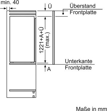 Constructa Einbaukühlschrank CK141NSE0, 122,1 cm hoch, 54,1 cm breit