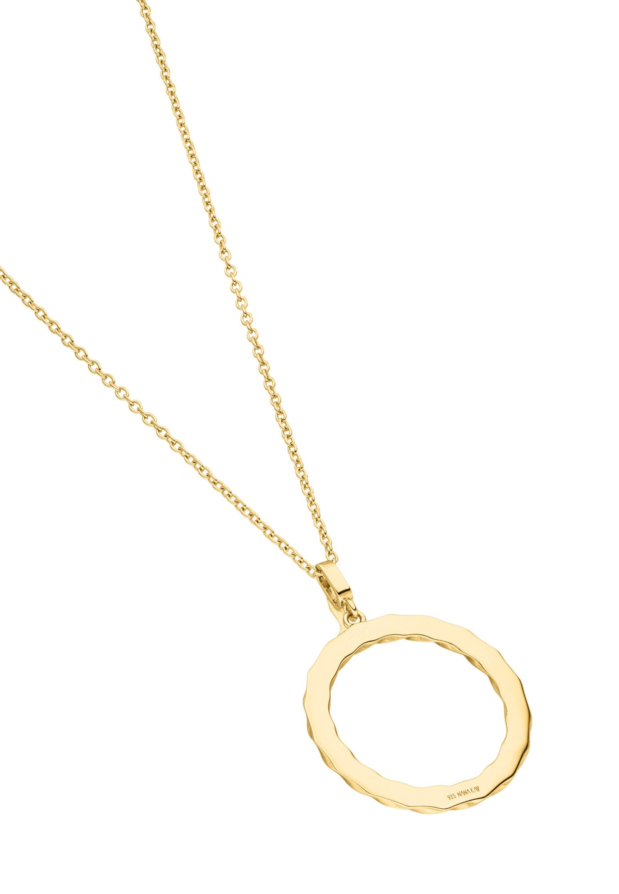 NANA KAY Kette mit Anhänger Solid Flair, mit rundem Anhänger