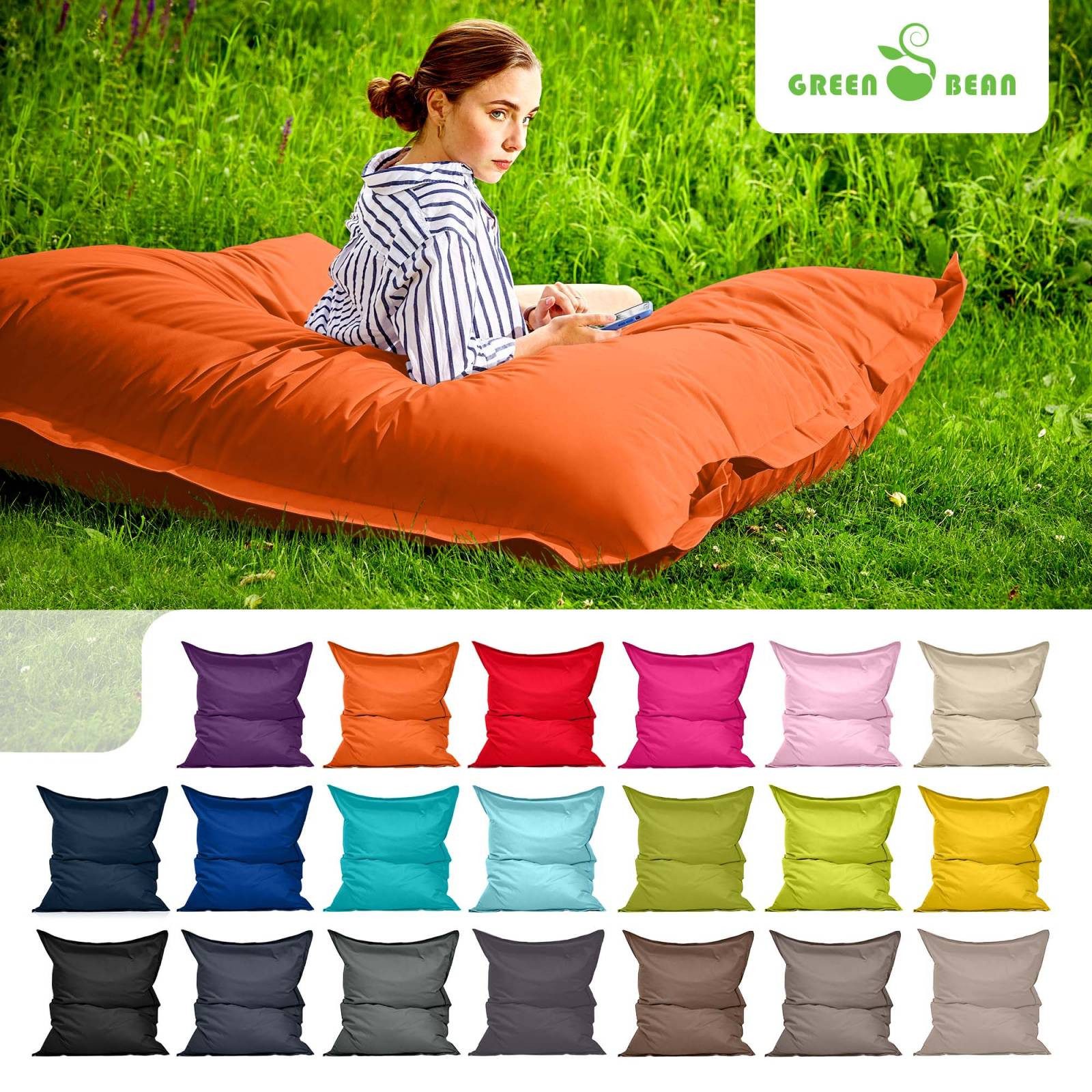 Green Bean Sitzsack XXL Riesen-Sitzsack Square 140x180cm (Riesensitzsack), günstig online kaufen