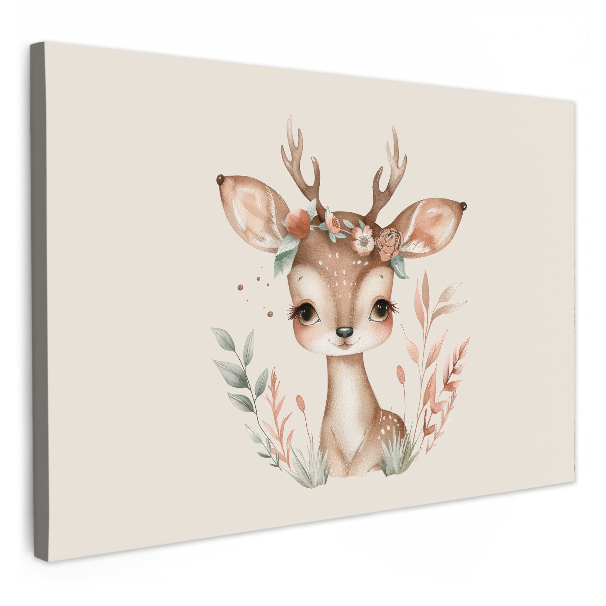 OneMillionCanvasses® Leinwandbild Hirsch - Böhmisch - günstig online kaufen