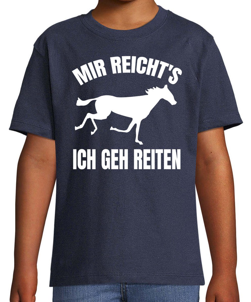 T-Shirt Mir reichts Ich geh reiten Shirt für Jungen und Mädchen