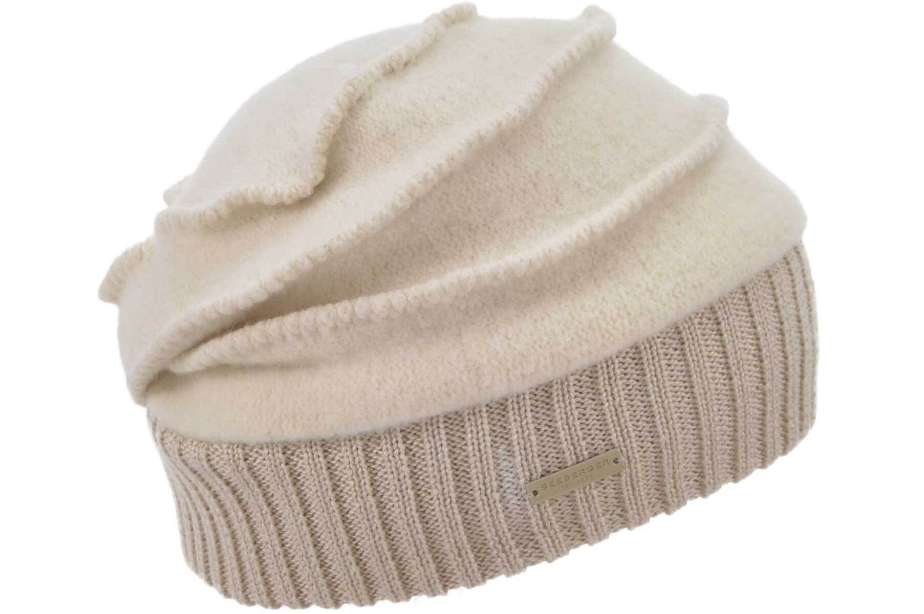 Seeberger Filzhut mit 17103-0 offweiss Strickbund Walkheadsock