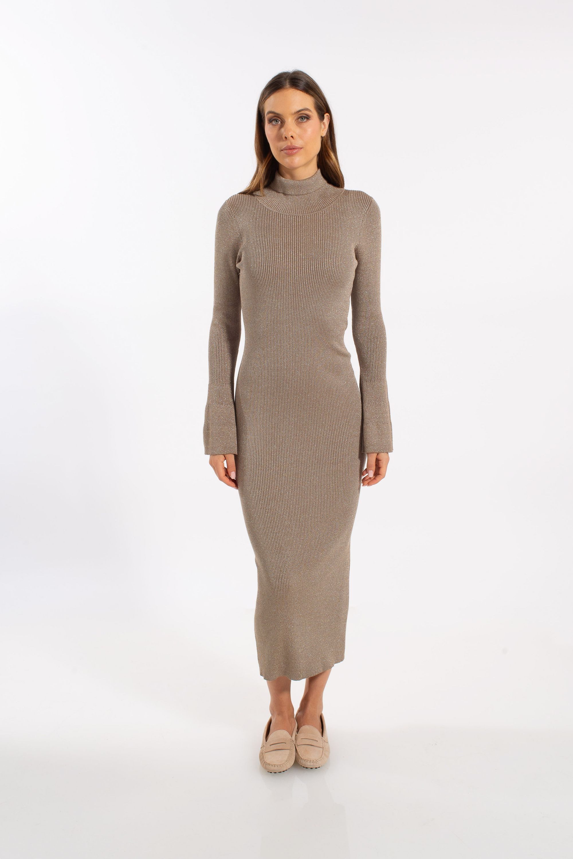 ADLYSH Strickkleid METALLIC ELEGANCE DRESS