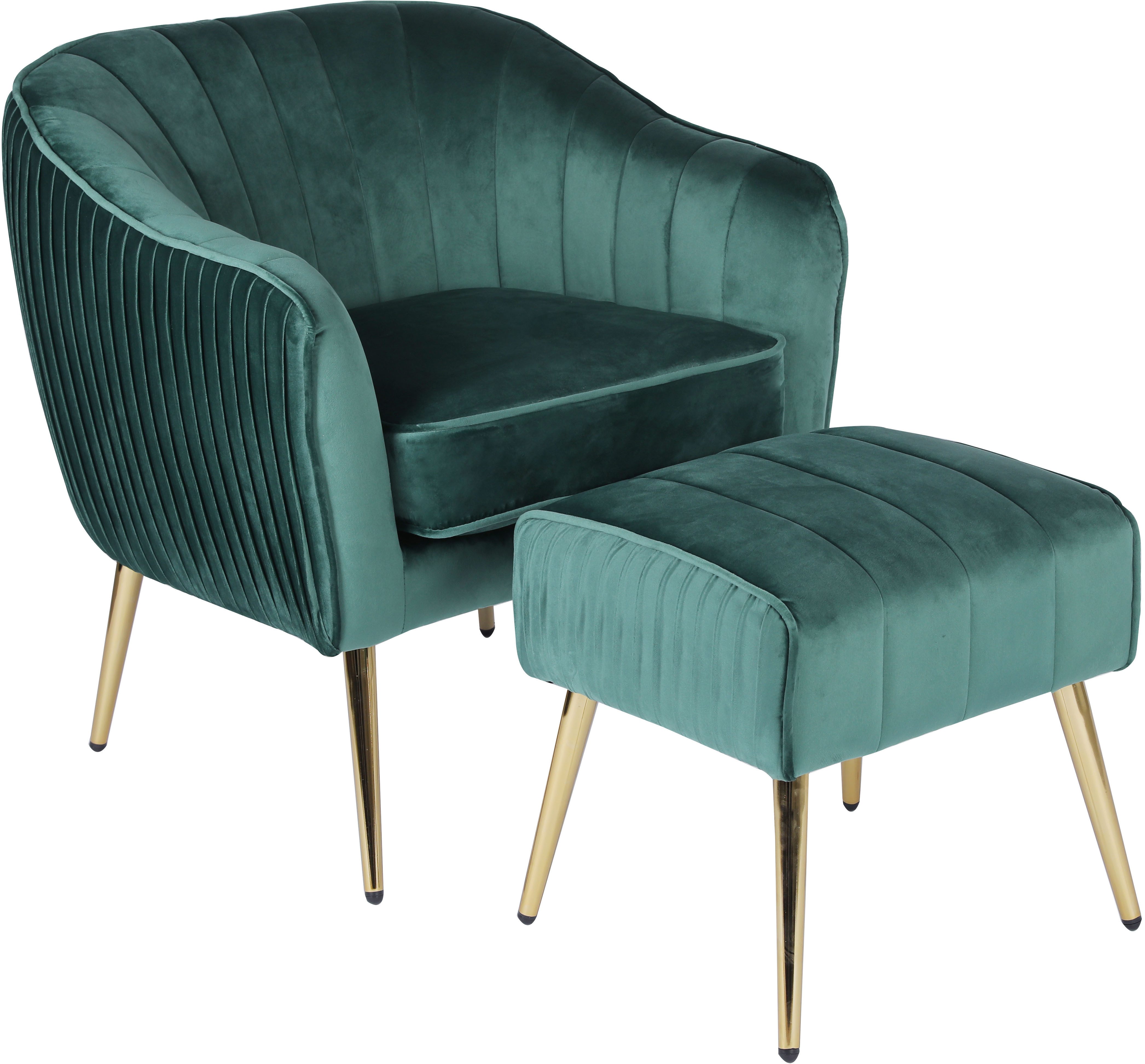 INOSIGN Loungesessel ARROLL mit Hocker, Cocktailsessel, günstig online kaufen