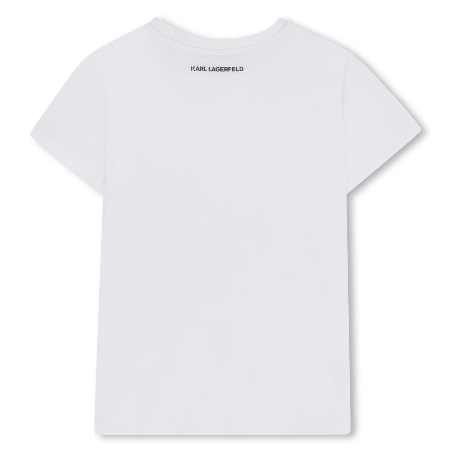KARL LAGERFELD T-Shirt KARL LAGERFELD KIDS T-Shirt „Maison de Karl“ weiß