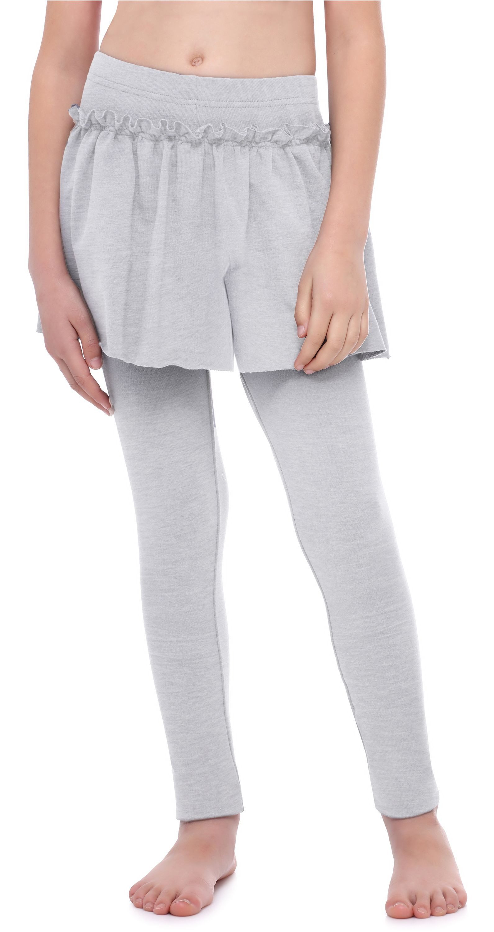Leggings Mädchen Lange Leggings aus Baumwolle mit Rock MS10-255