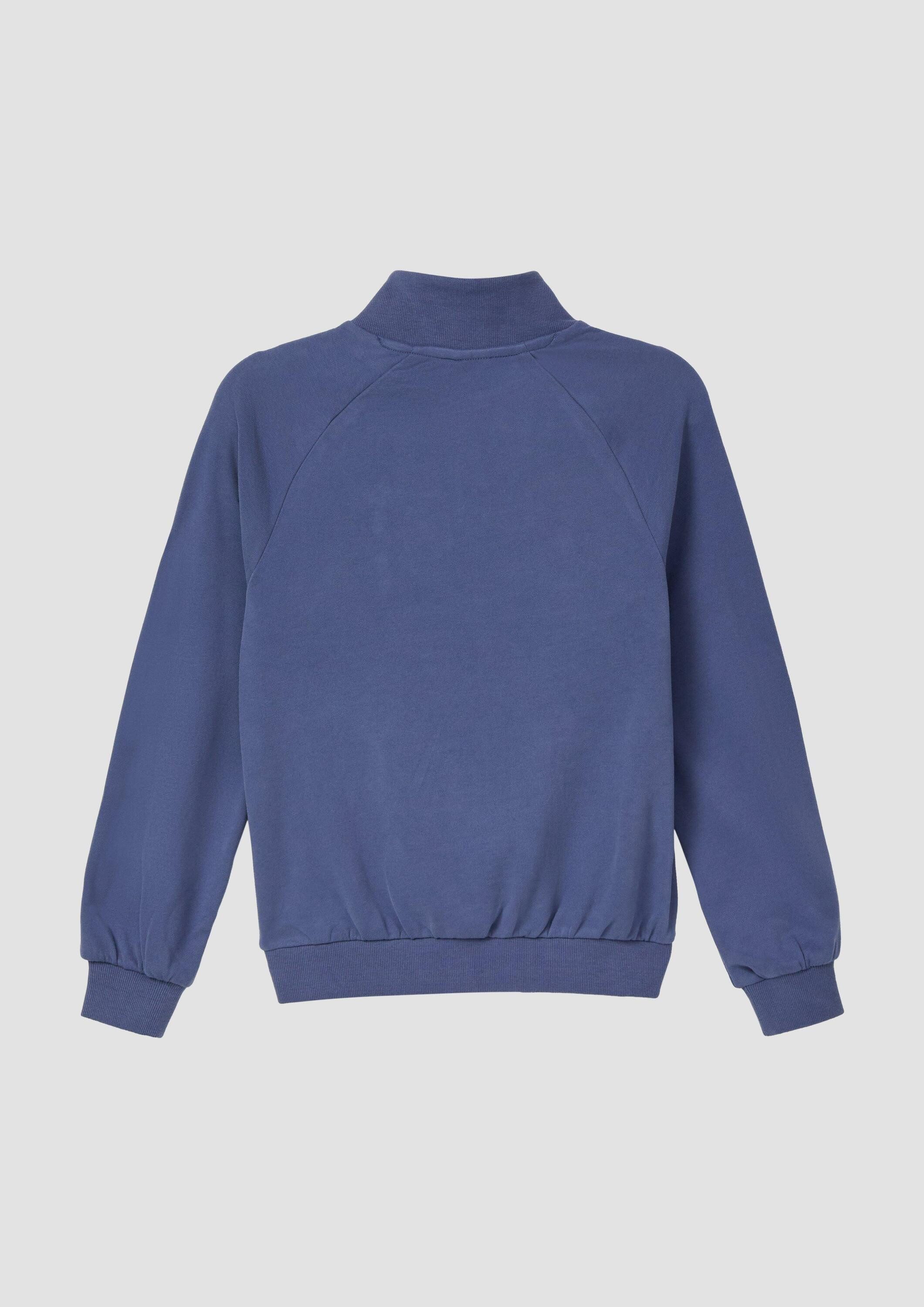 s.Oliver Sweatshirt Sweatshirt Sweatshirt mit Troyer-Kragen