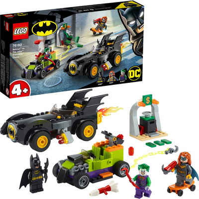 LEGO® Konstruktionsspielsteine »Batman™ vs. Joker™: Verfolgungsjagd im Batmobil (76180), LEGO® DC Comics Super Heroes«, (136 St), Made in Europe