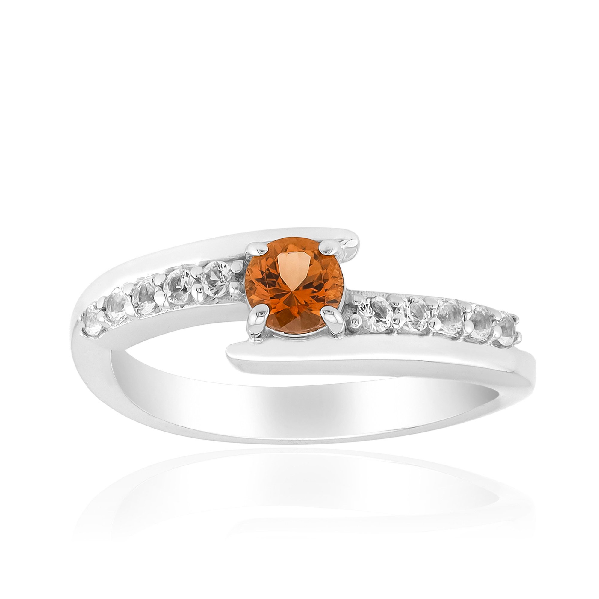 Cavill Silberring Cavill Silberring Damen 0,44 ct Zirkon Topas Glanz elegant (1-tlg)
