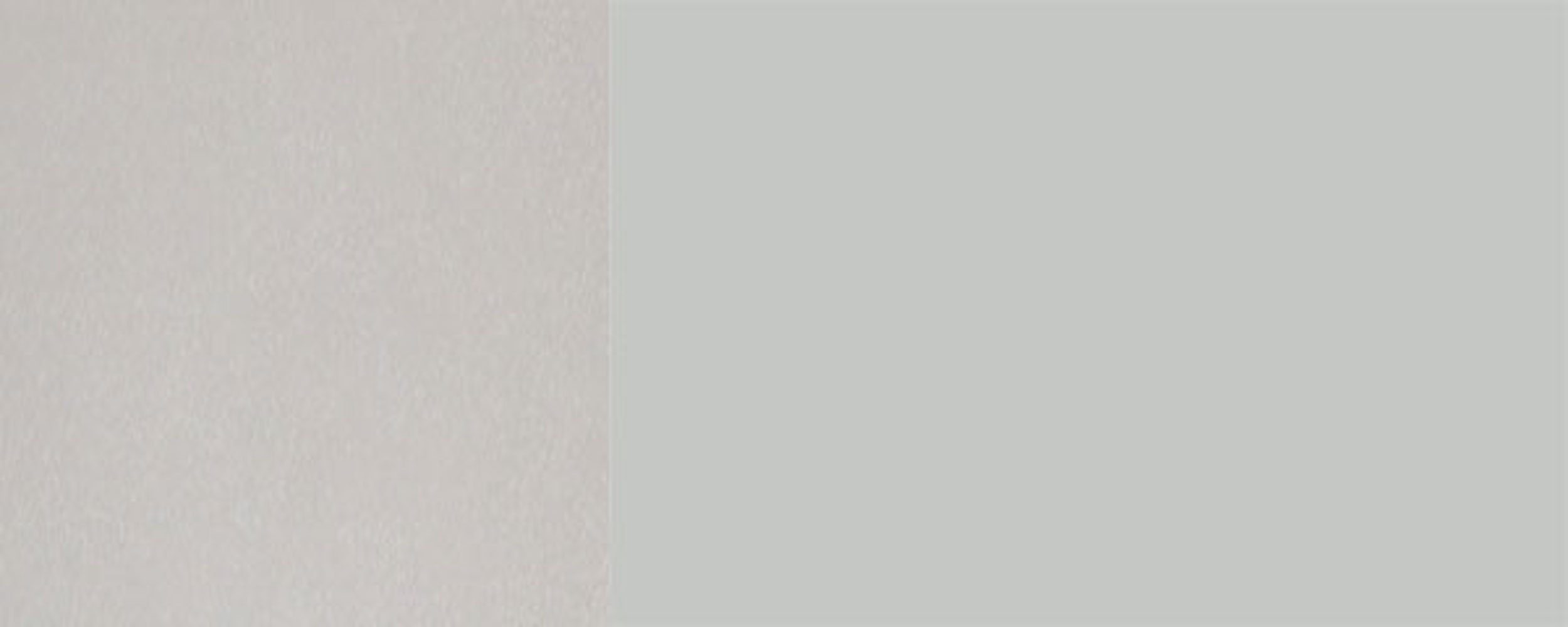 Napoli, Korpusfarbe lichtgrau Sockelblende und Hochglanz vollintegriert Feldmann-Wohnen 7035 RAL grifflos Front- wählbar 60cm
