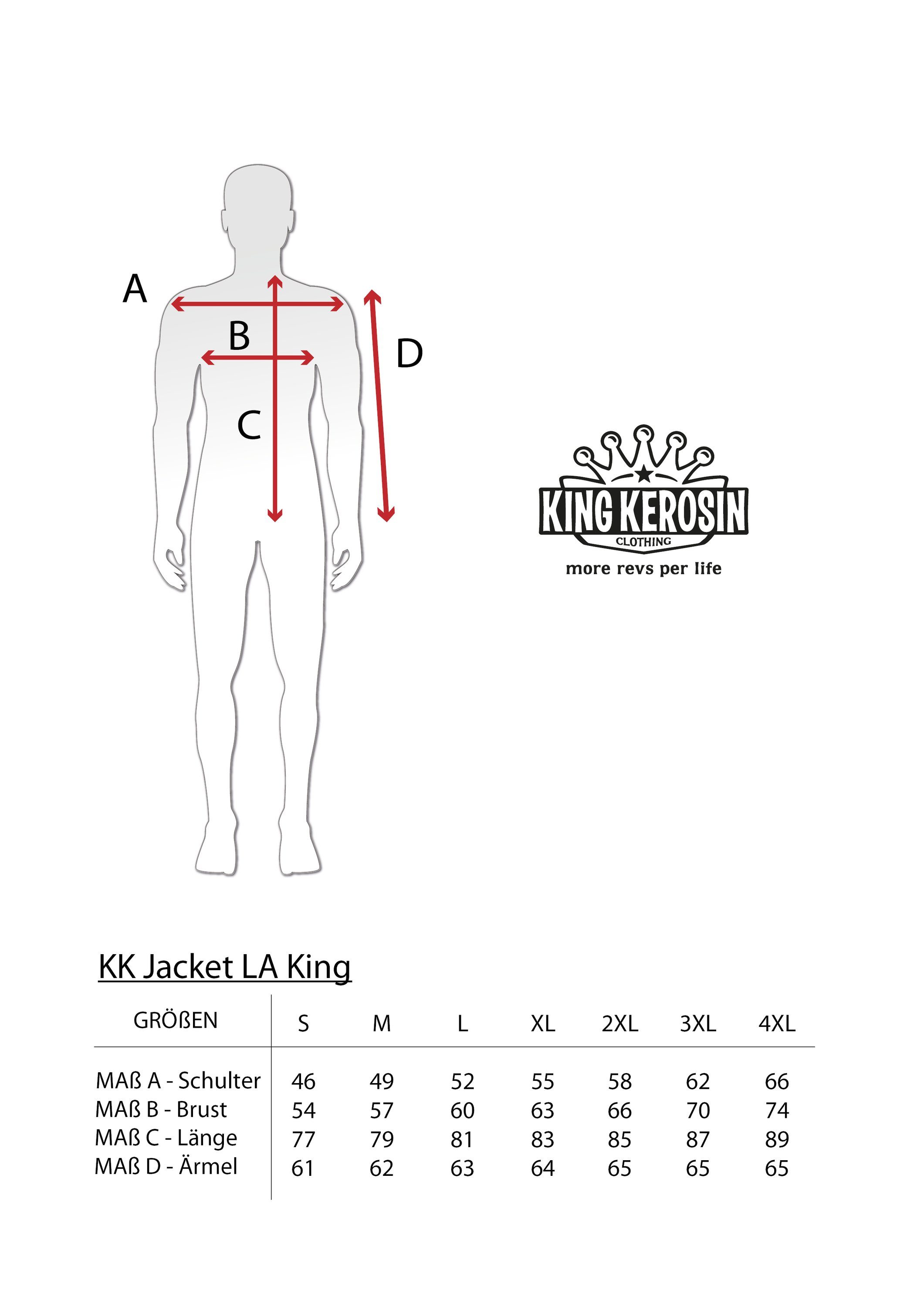 Backside Kontras mit Collegejacke School LA Stickerei King KingKerosin Old